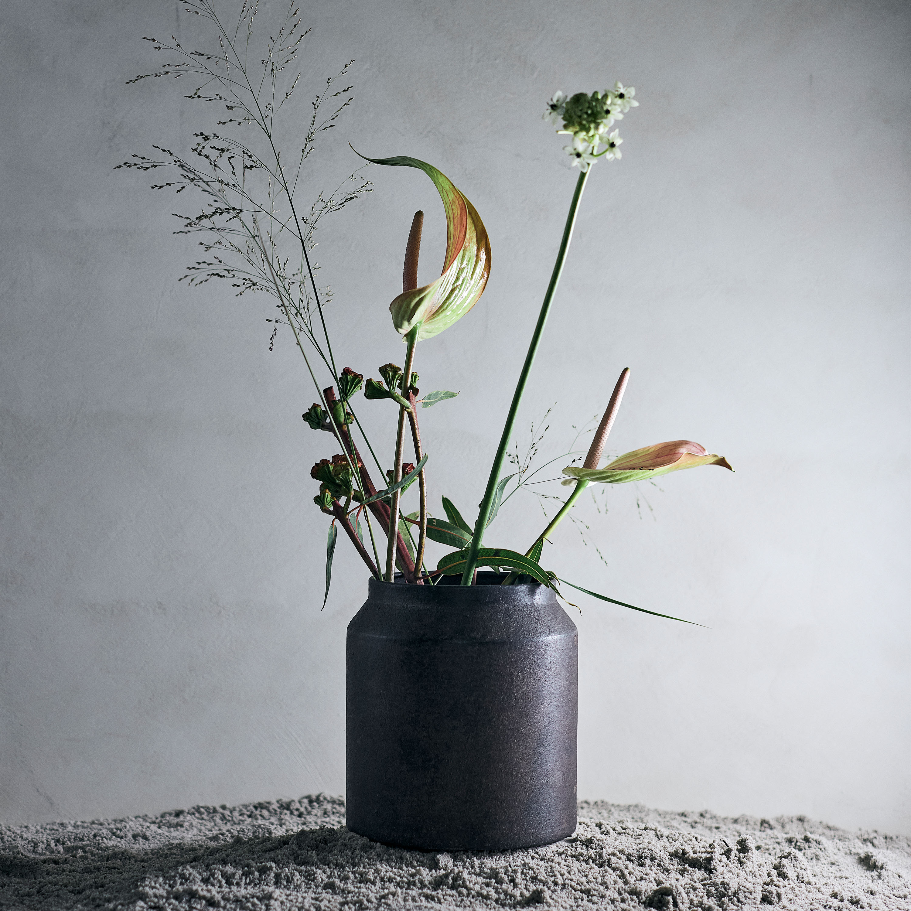 Muubs Sai Blumentopf Rust Metal Ø21