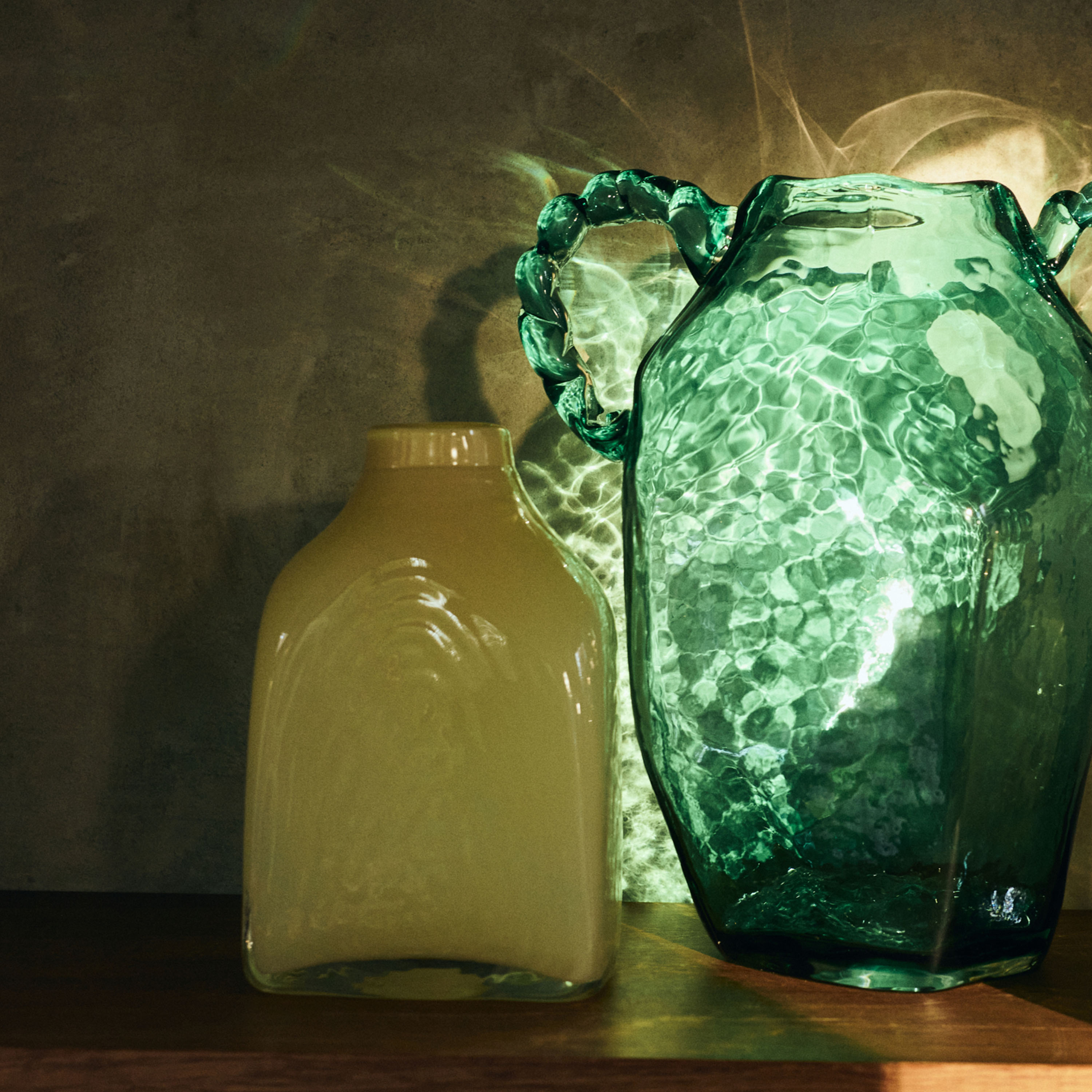 HKliving Atelier Glasvas Cream Medium