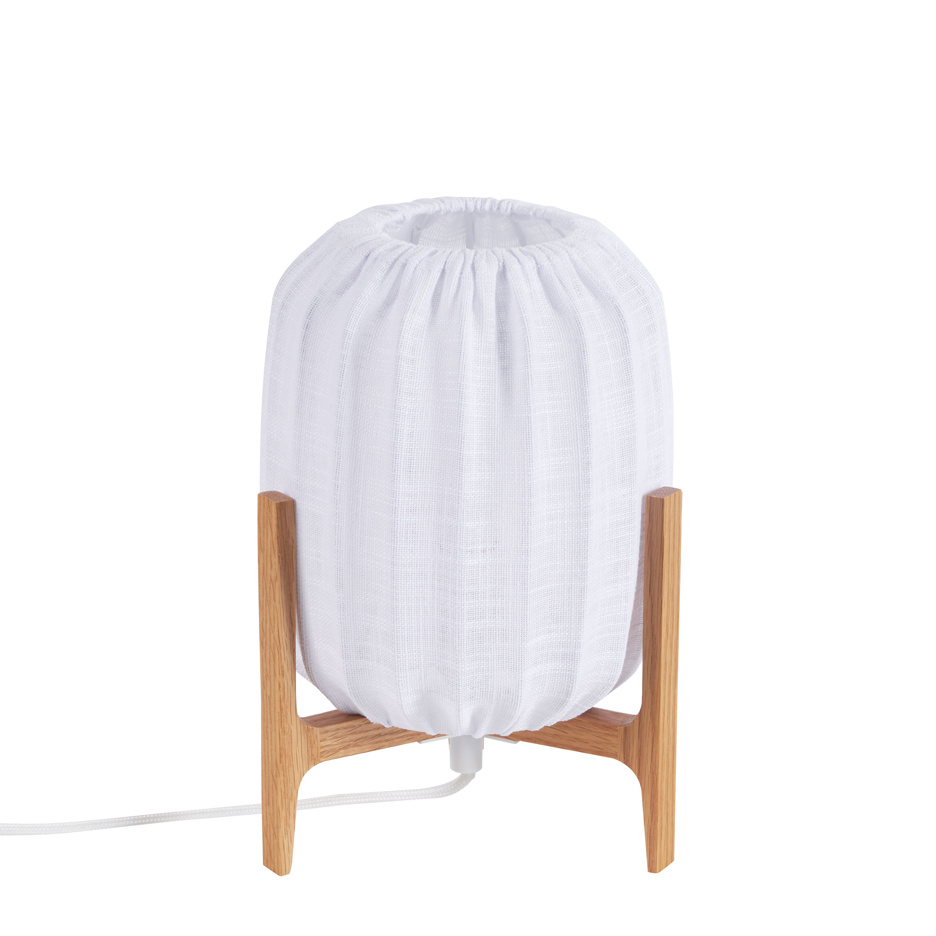 Prisma Tischleuchte Oak/White 24cm