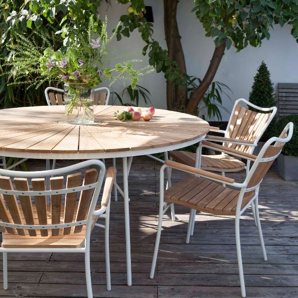 Cinas Ellen Ruokapöytä Valkoinen Ø150