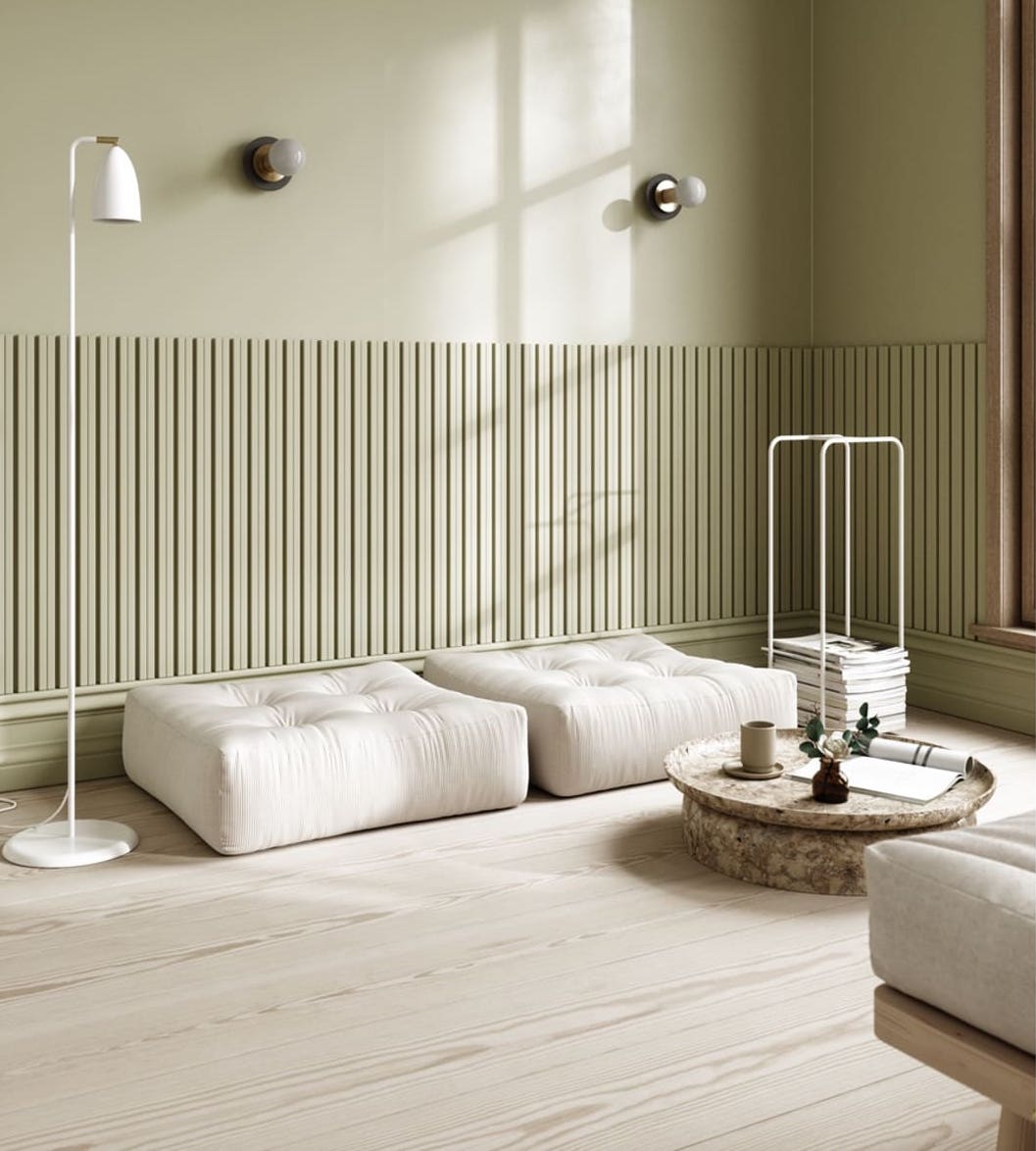 Karup Design More Sitzpuff Leinen 70x70cm