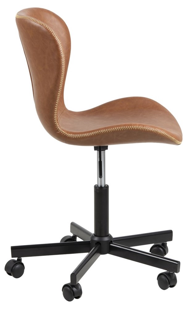 Nordic Home Grace Bürostuhl Kunstleder Braun