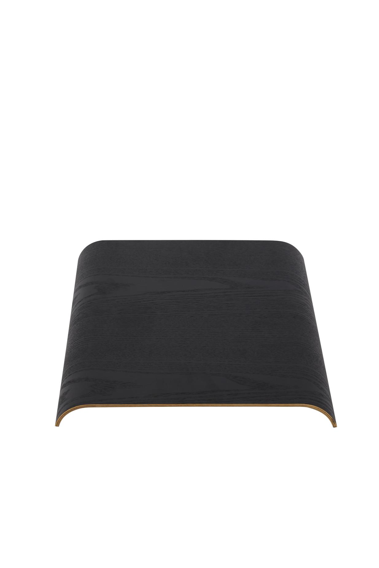 AYTM - Curva Topplatte Holz Schwarz 33x32 - Wandregal