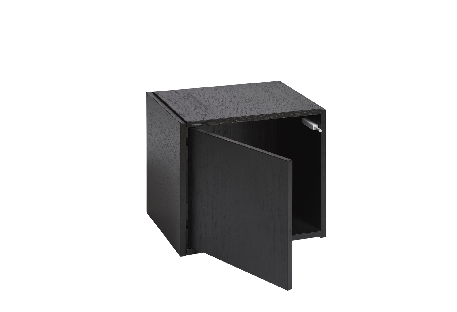 Woud Bricks Cube Left Skåp Black 36x36