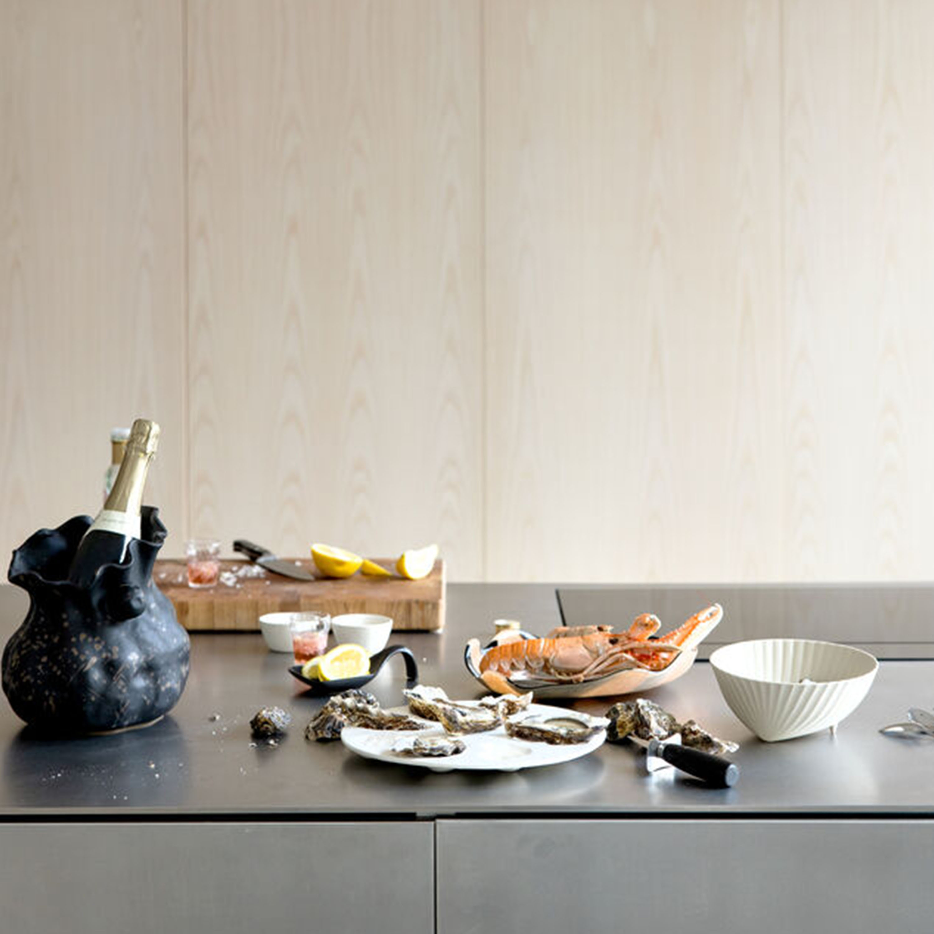 Byon Oyster Servierplatte Weiß Ø27