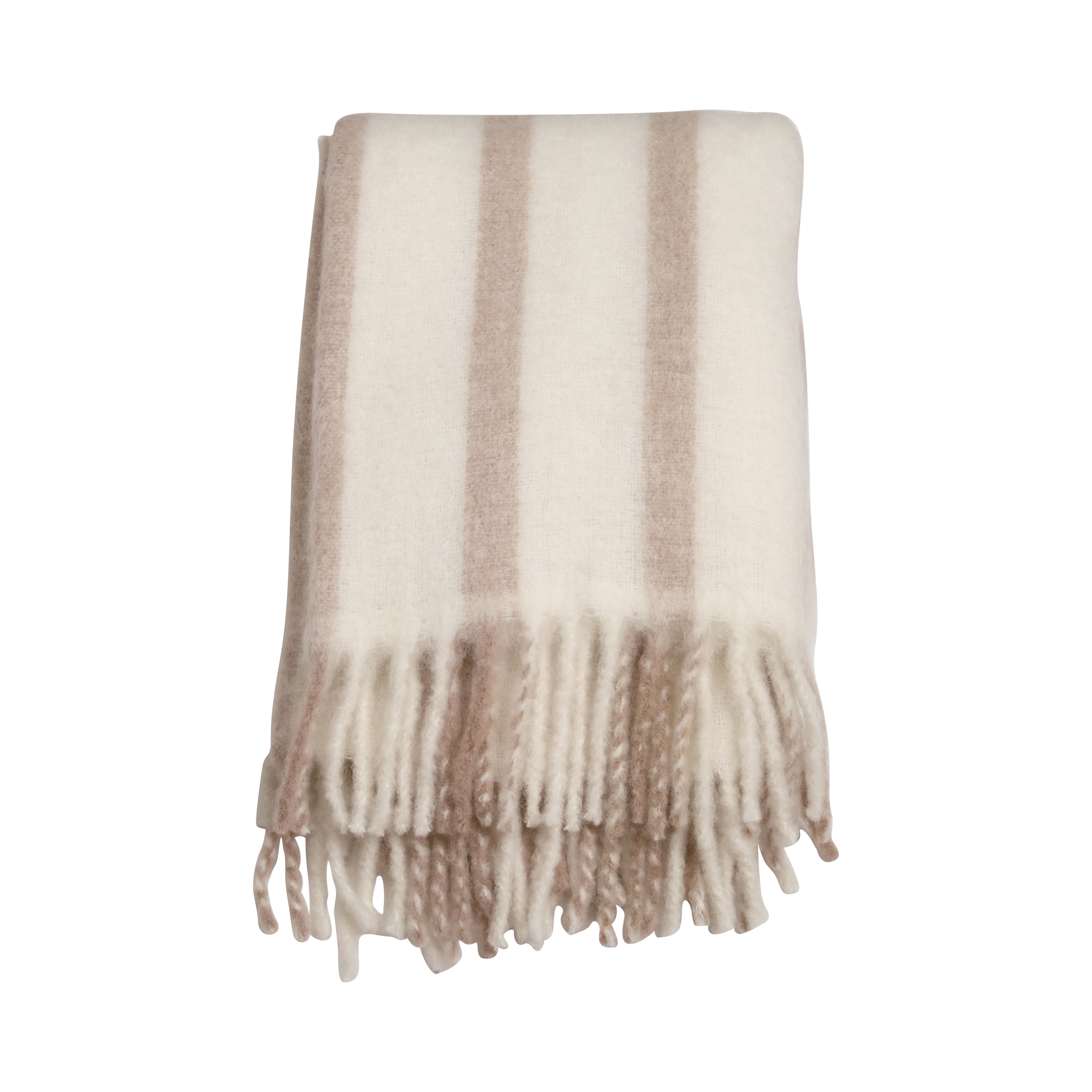 Mogihome - Morgan Duo Pläd Creme/Beige 130x170 - Vit