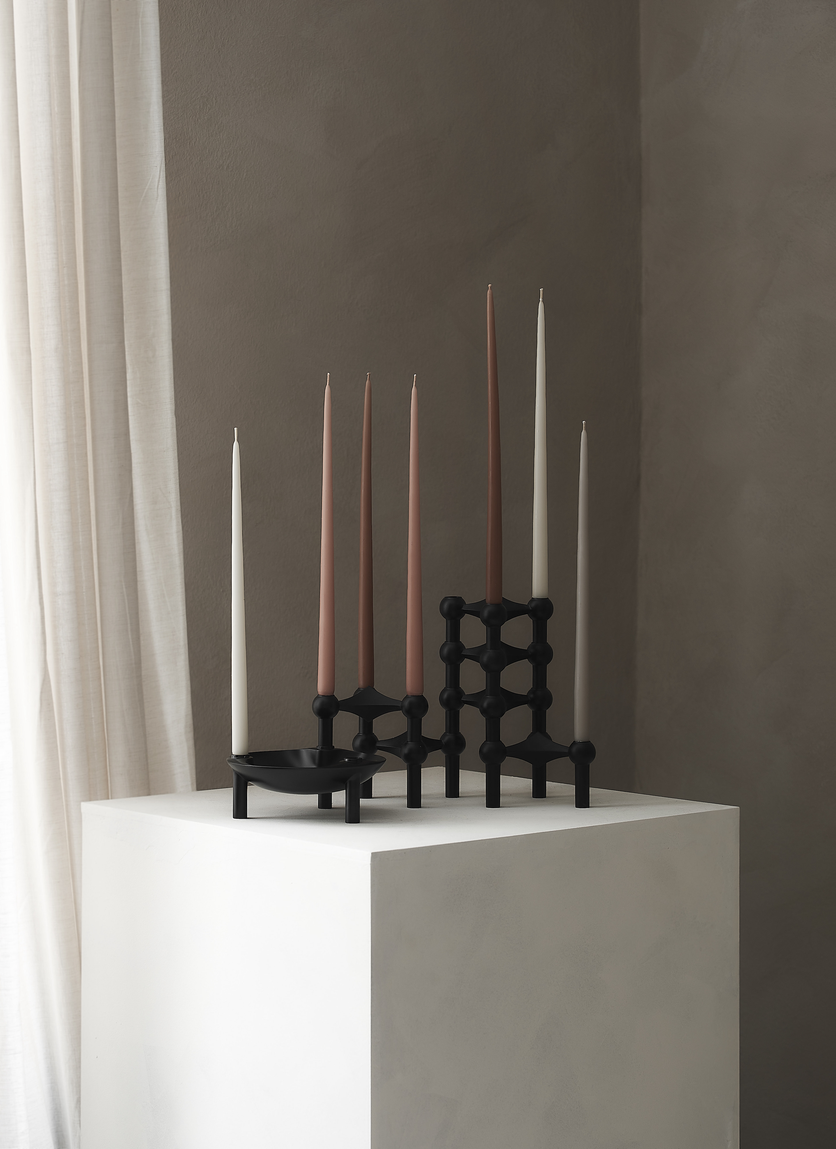 Stoff STOFF Nagel Ljusstake Black