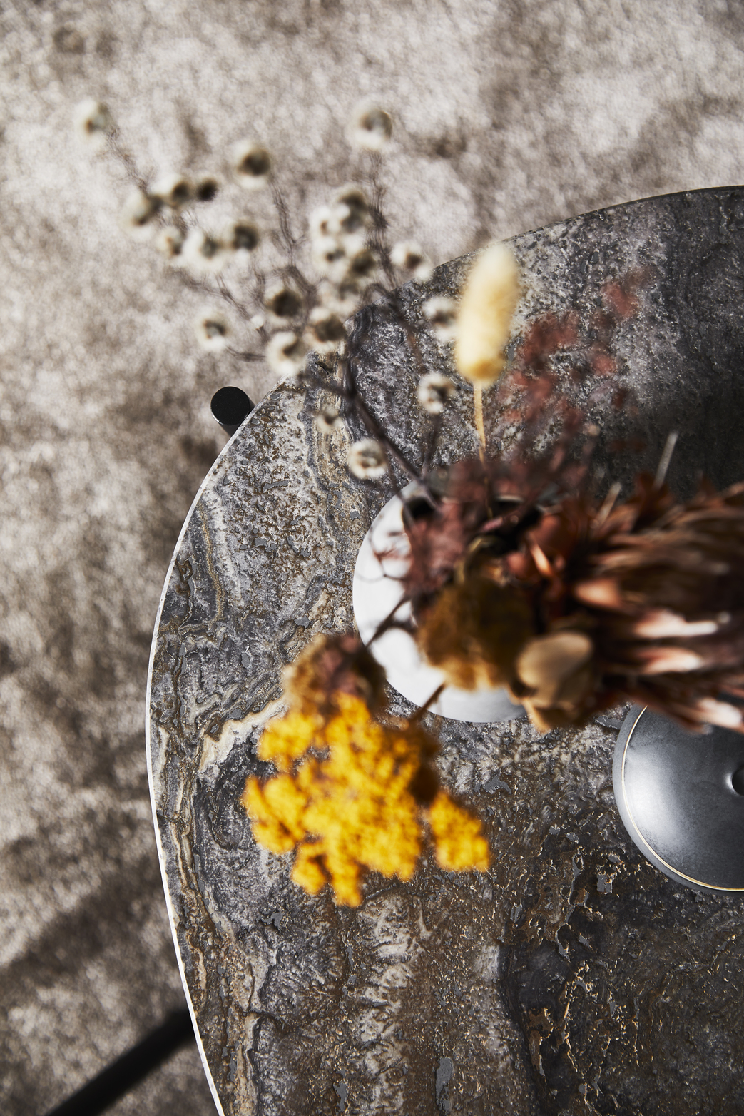 Woud La Terra Sidobord Grey/Black Medium