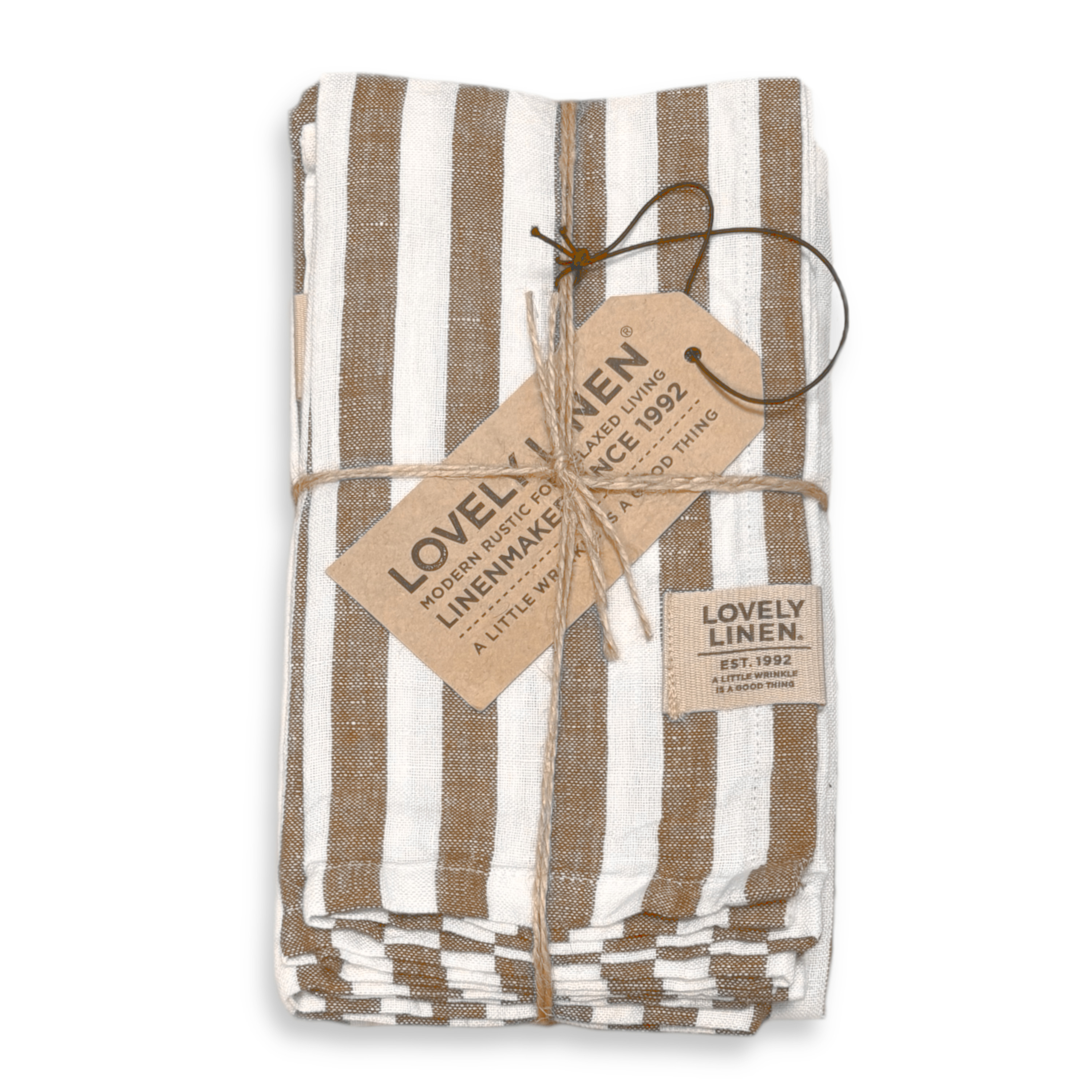 Misty Servett Linne Edge Almond 45x45 4-pack