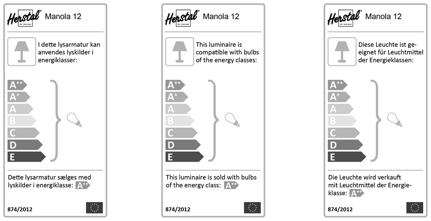 Herstal Manola 12 LED Kattovalaisin Musta