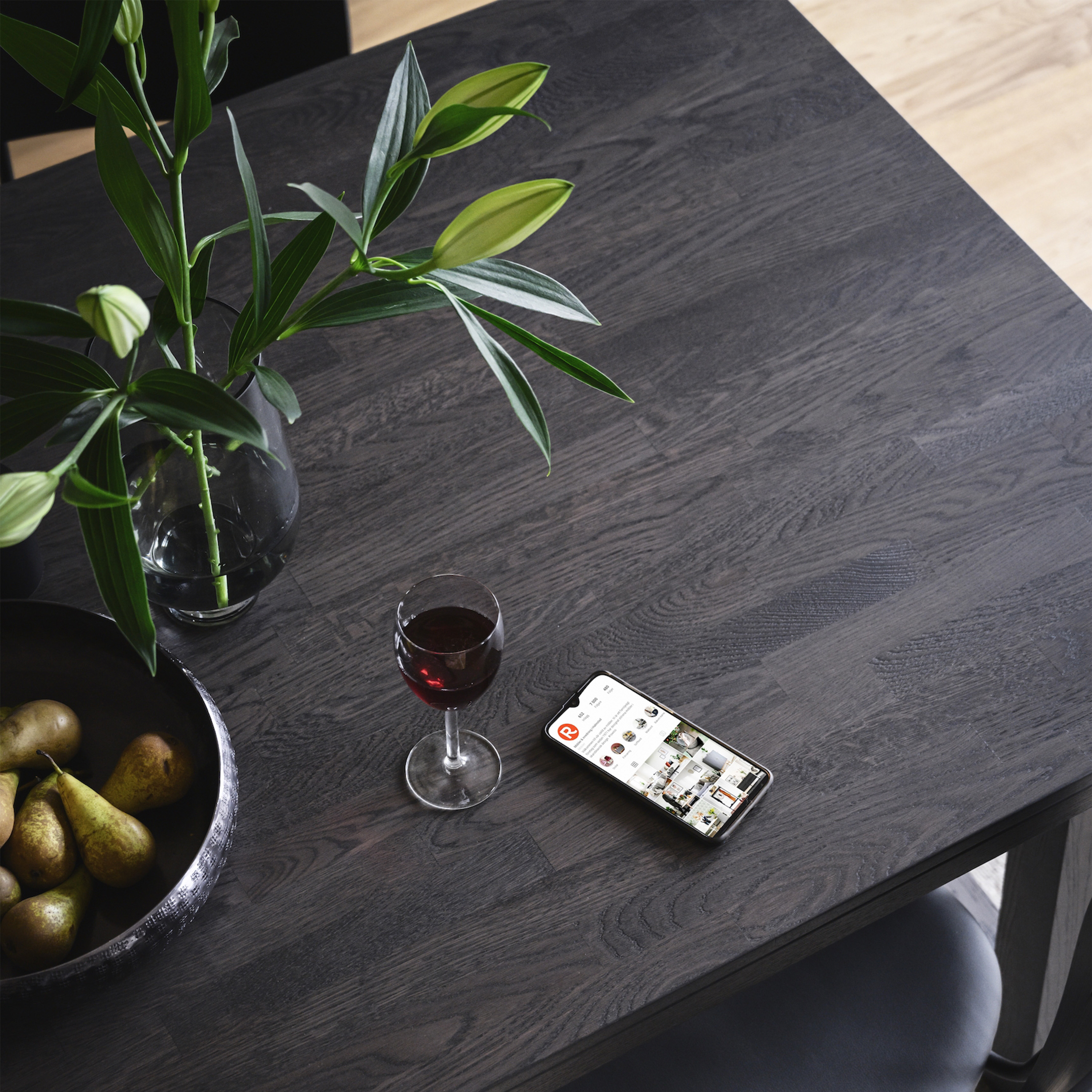 Rowico Home Brooklyn Esstisch Dunkelbraune Eiche 170cm