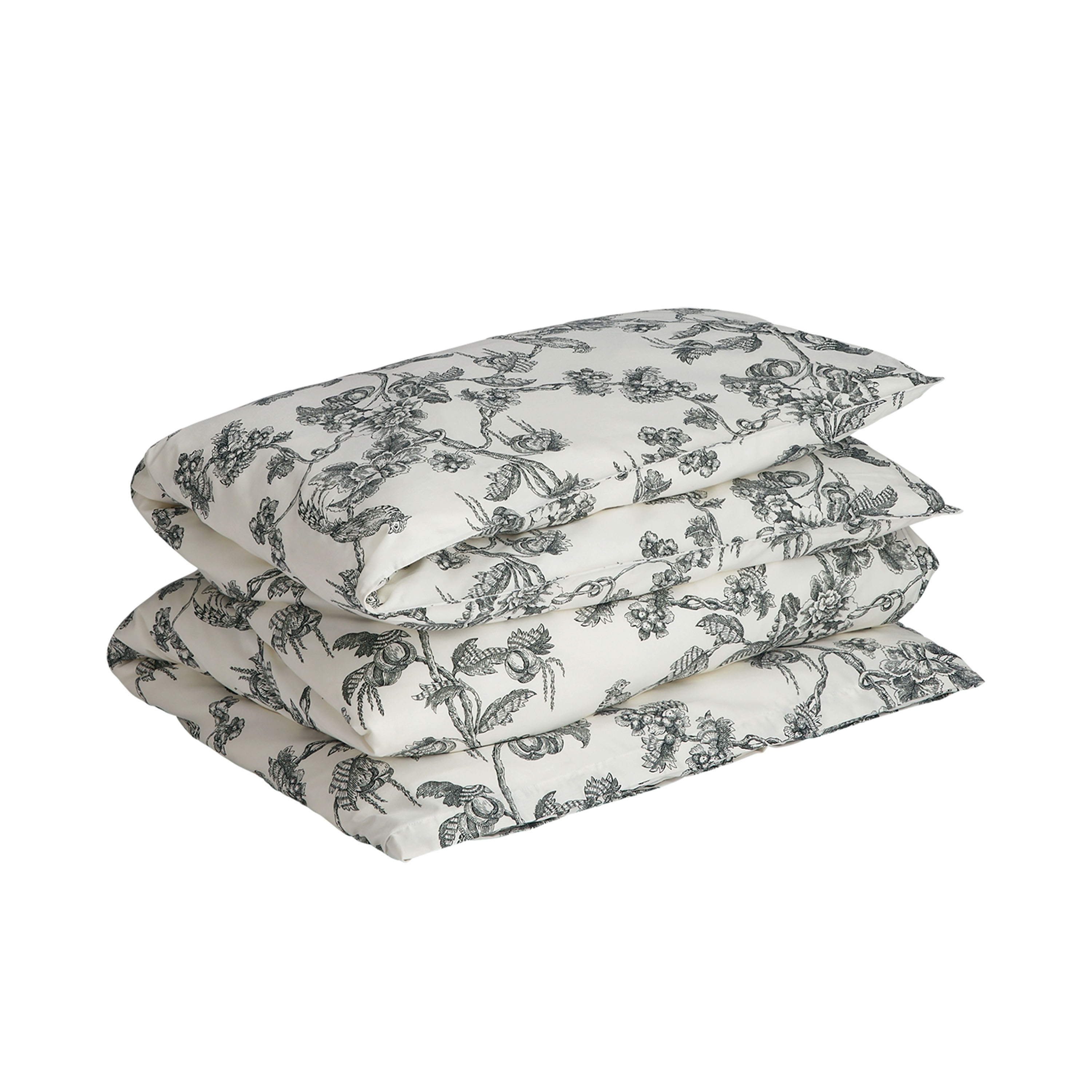 Tree Print Påslakan Tartan Green Enkel