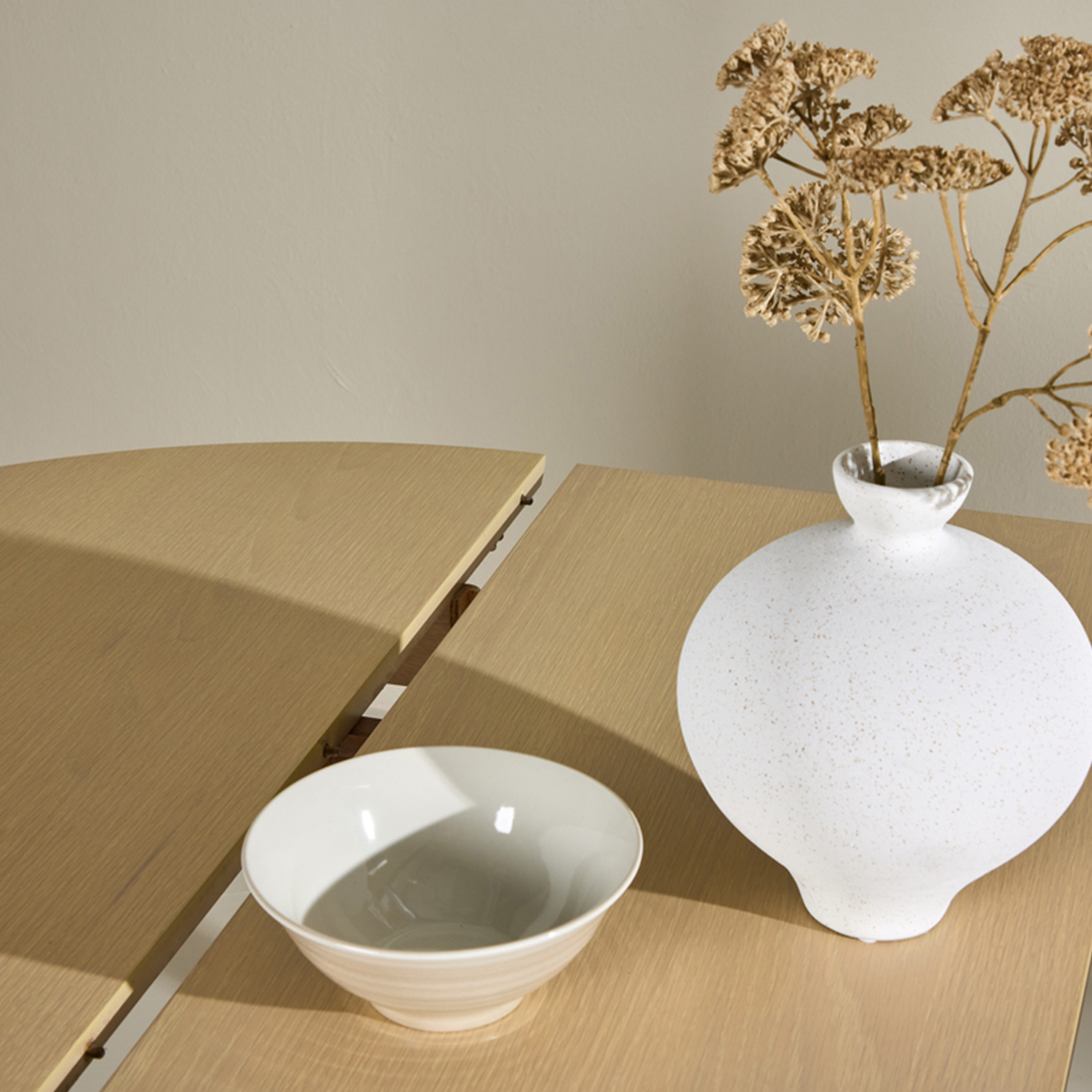 Venture Home Gilda Runt Matbord Vitpigmenterad Ø110