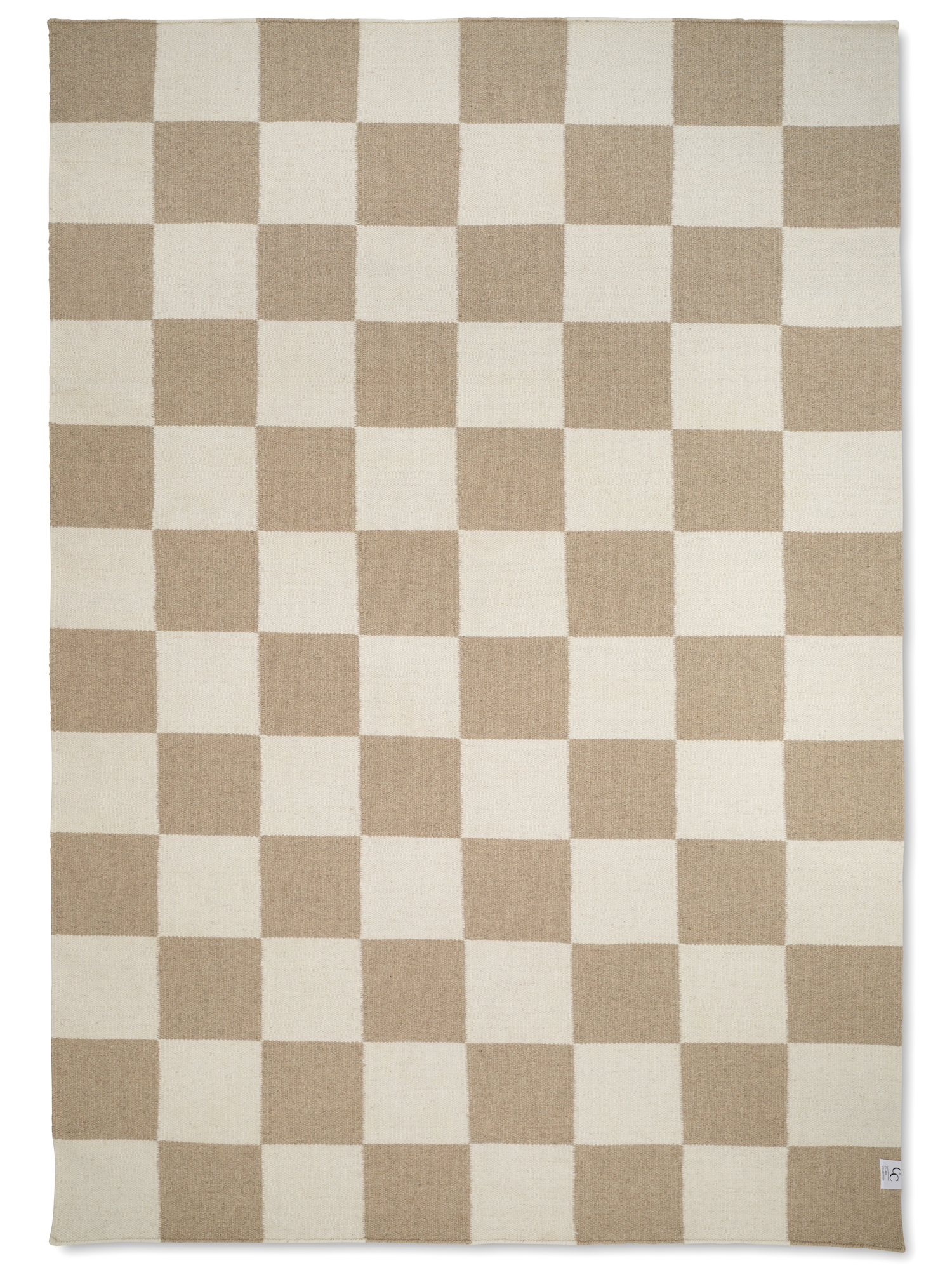 Square Ullmatta Vit/Natur 170x230