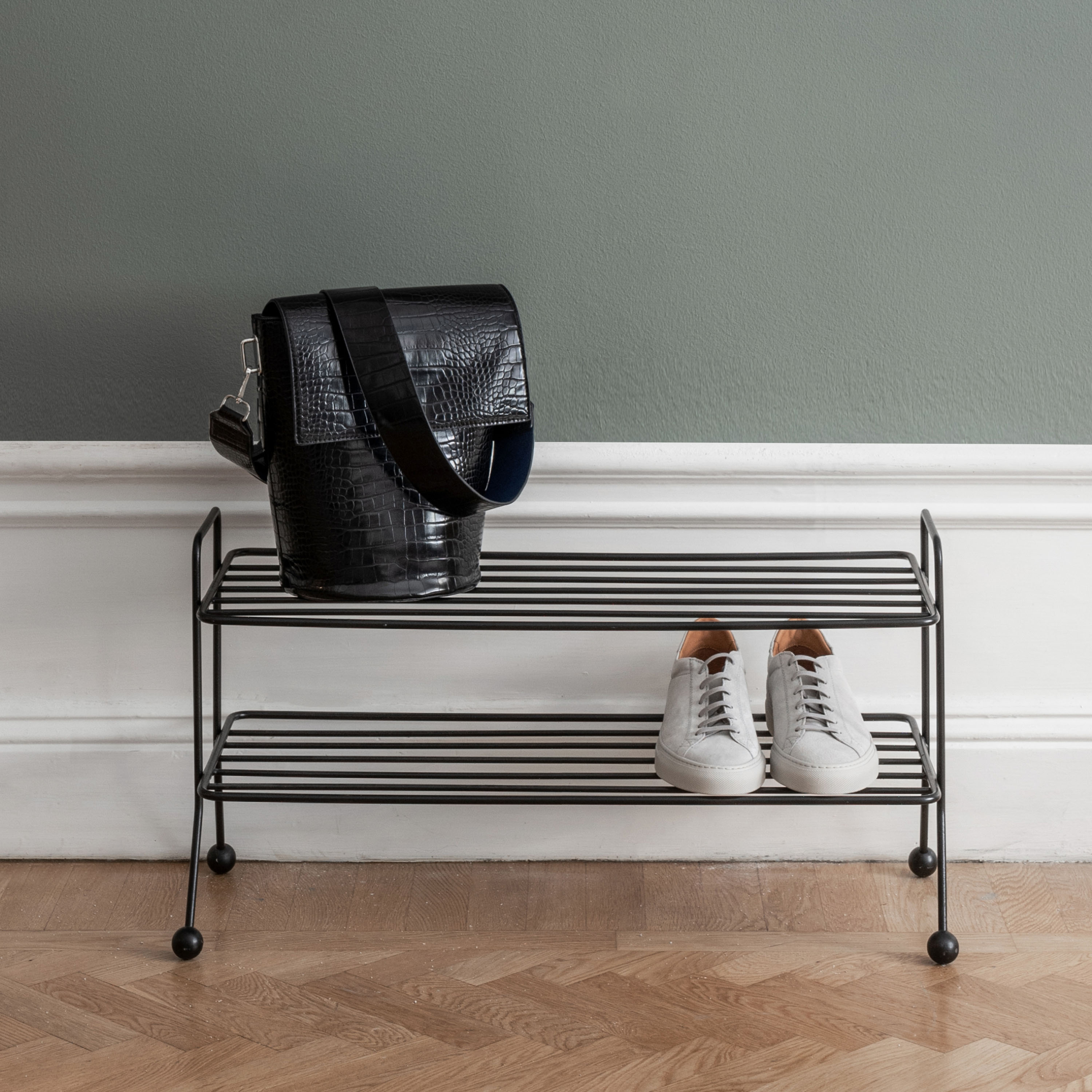 Maze Bill Shoe Rack Black