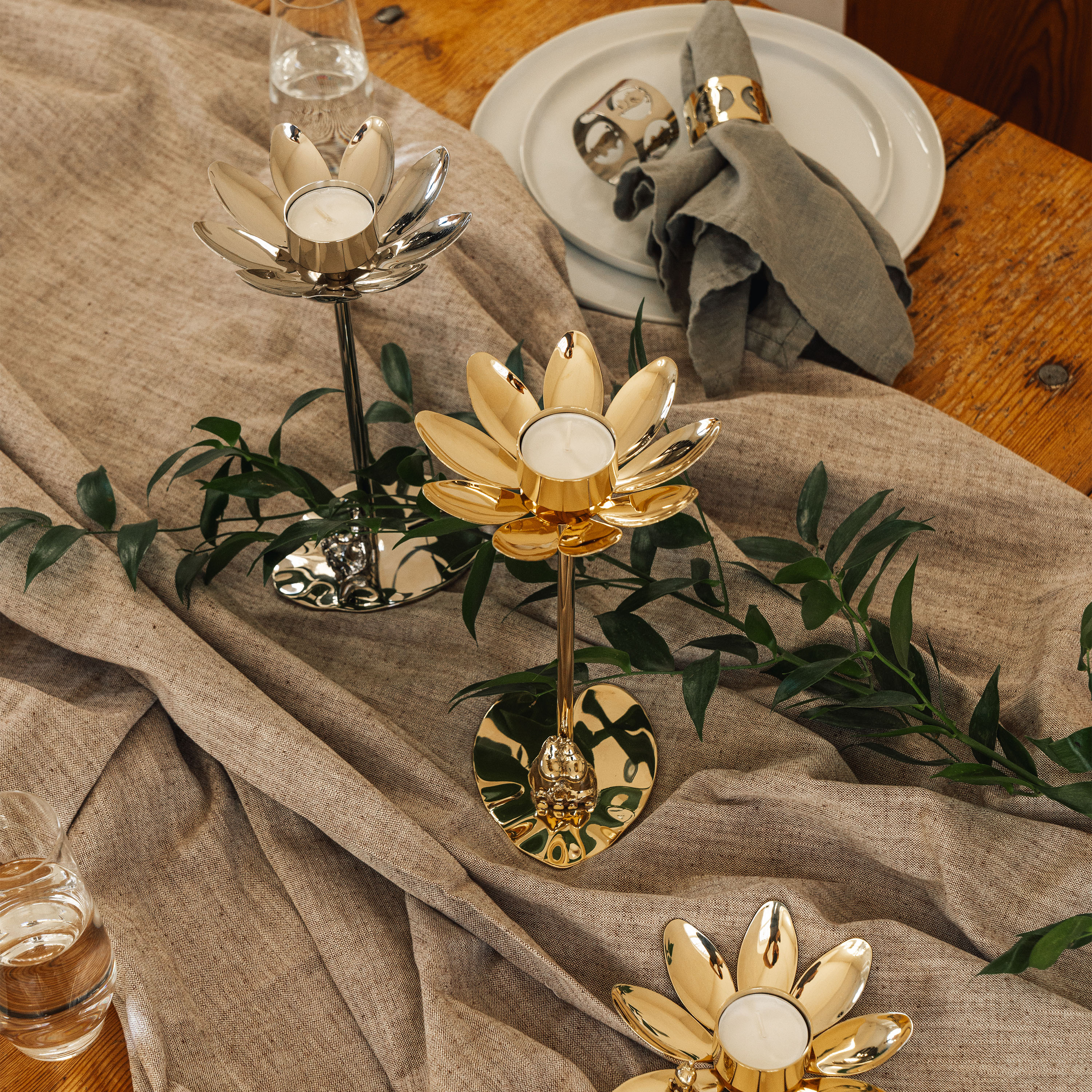 Hilke Collection Hilke X Mumin &amp; Snorkfröken Ljusstake Silver