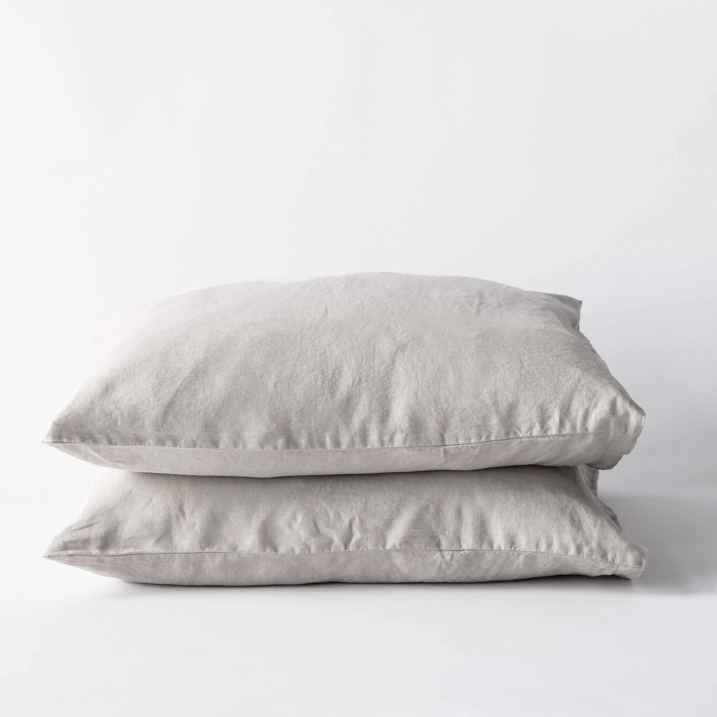 Tell me more Örngott Linne Warm Grey 50x60 2-pack