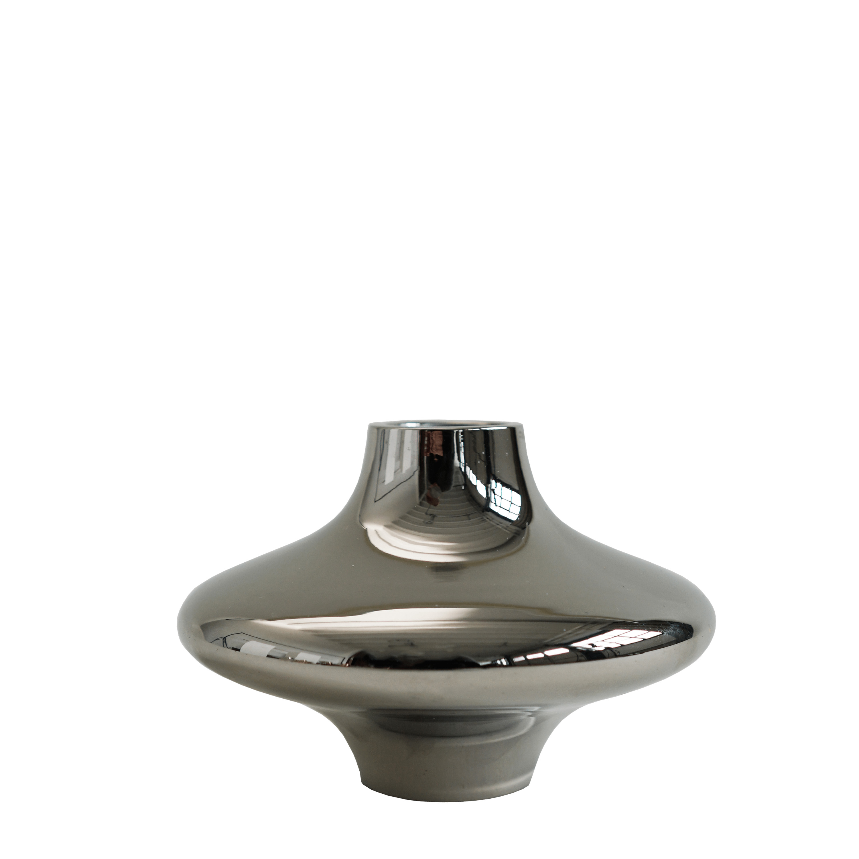 Hein Studio - Doublet Kerzenhalter Titan Small - Silber - Kerzenständer