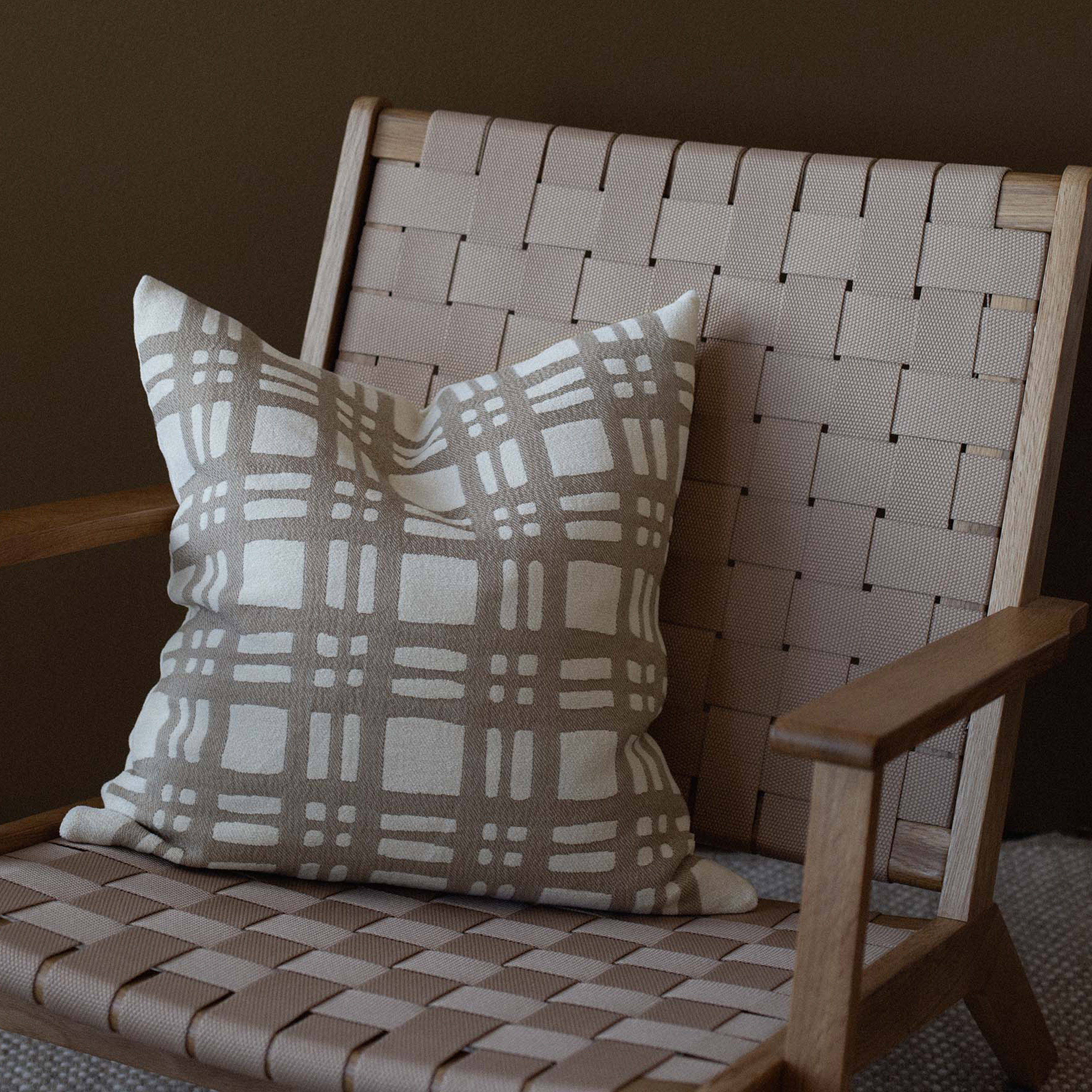 Tell me more Camille Kuddfodral Beige/Offwhite 50x50