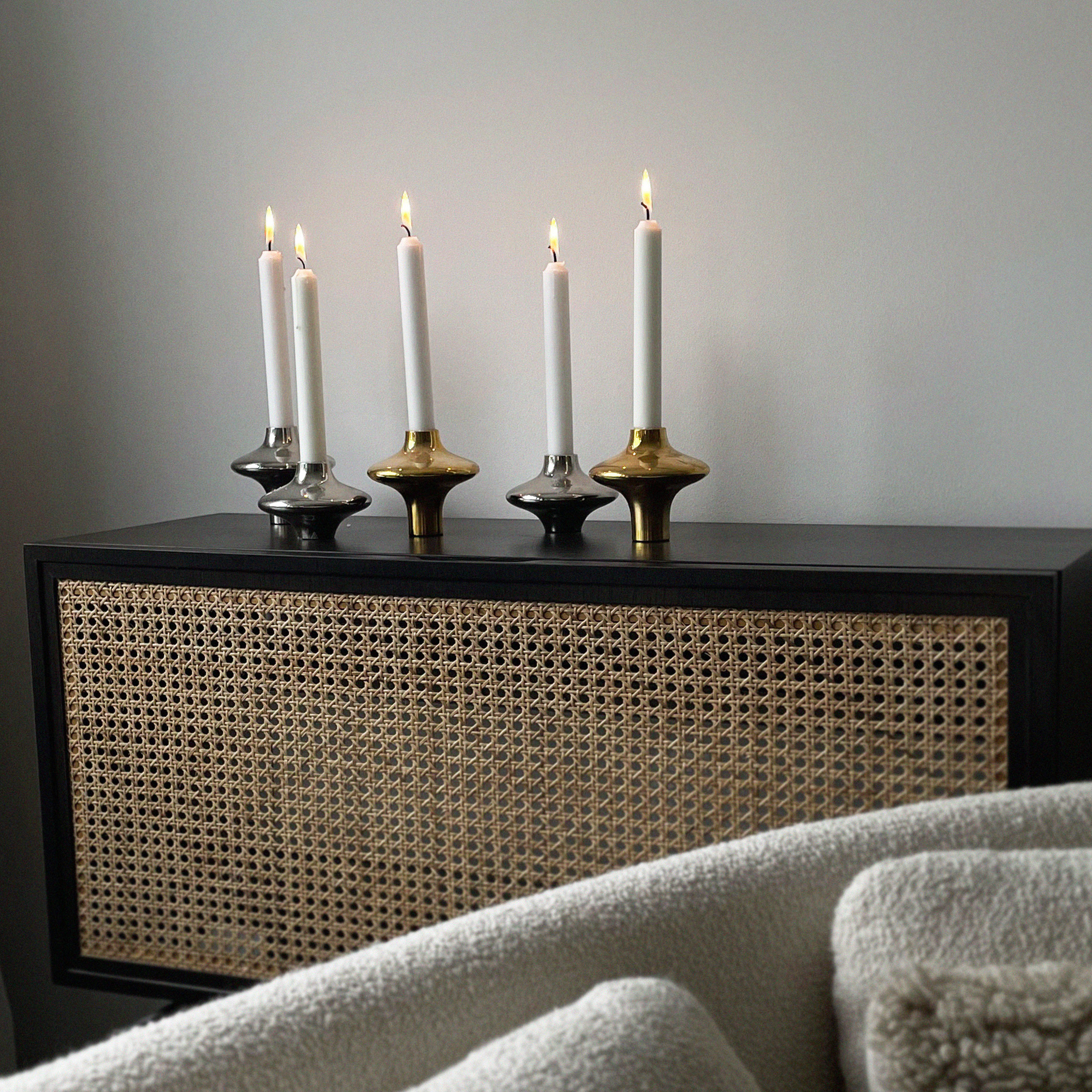 Hein Studio Doublet Ljusstake Titanium Small