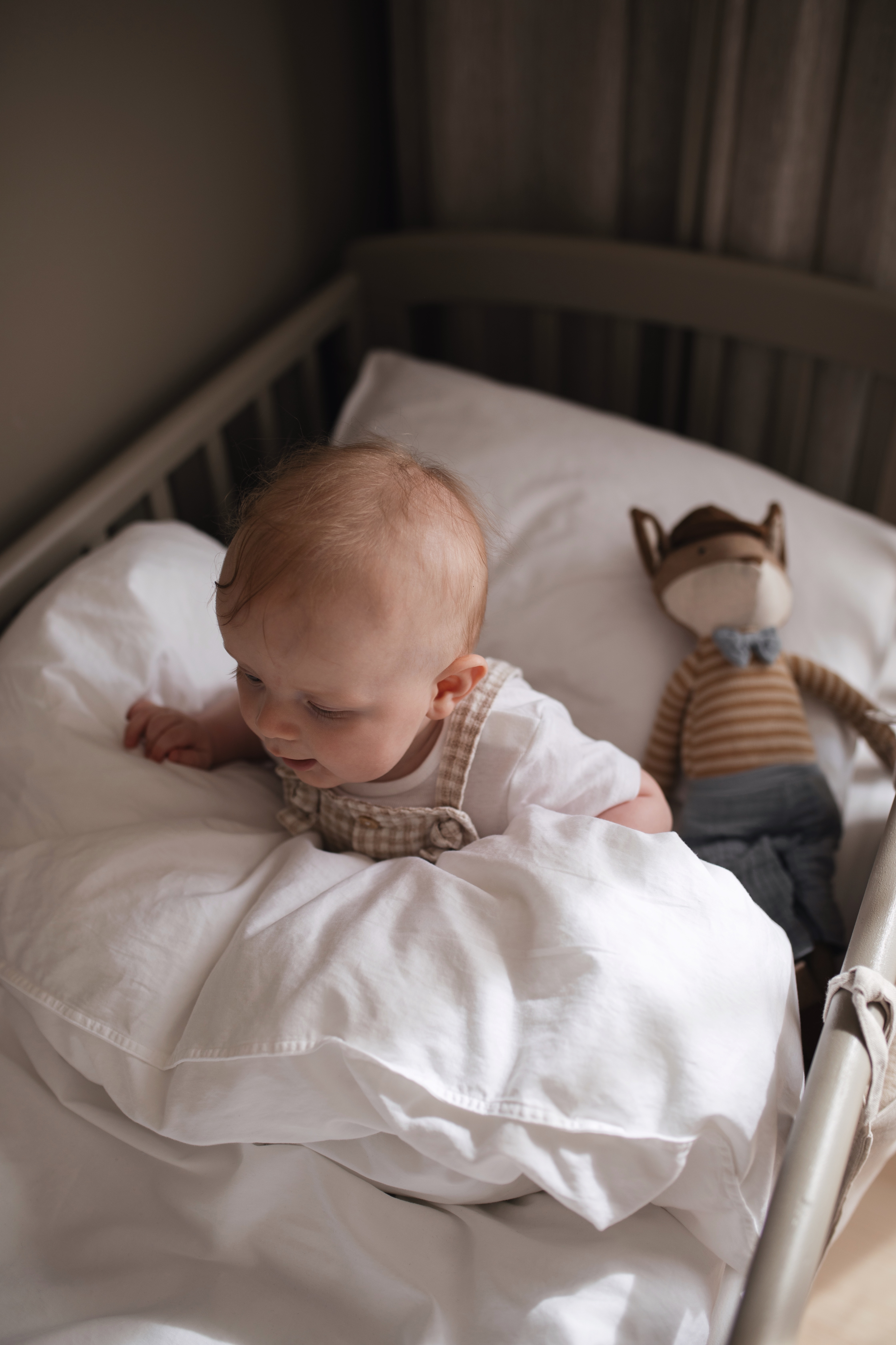 Read the Label Barn Påslakanset Spjälsäng White