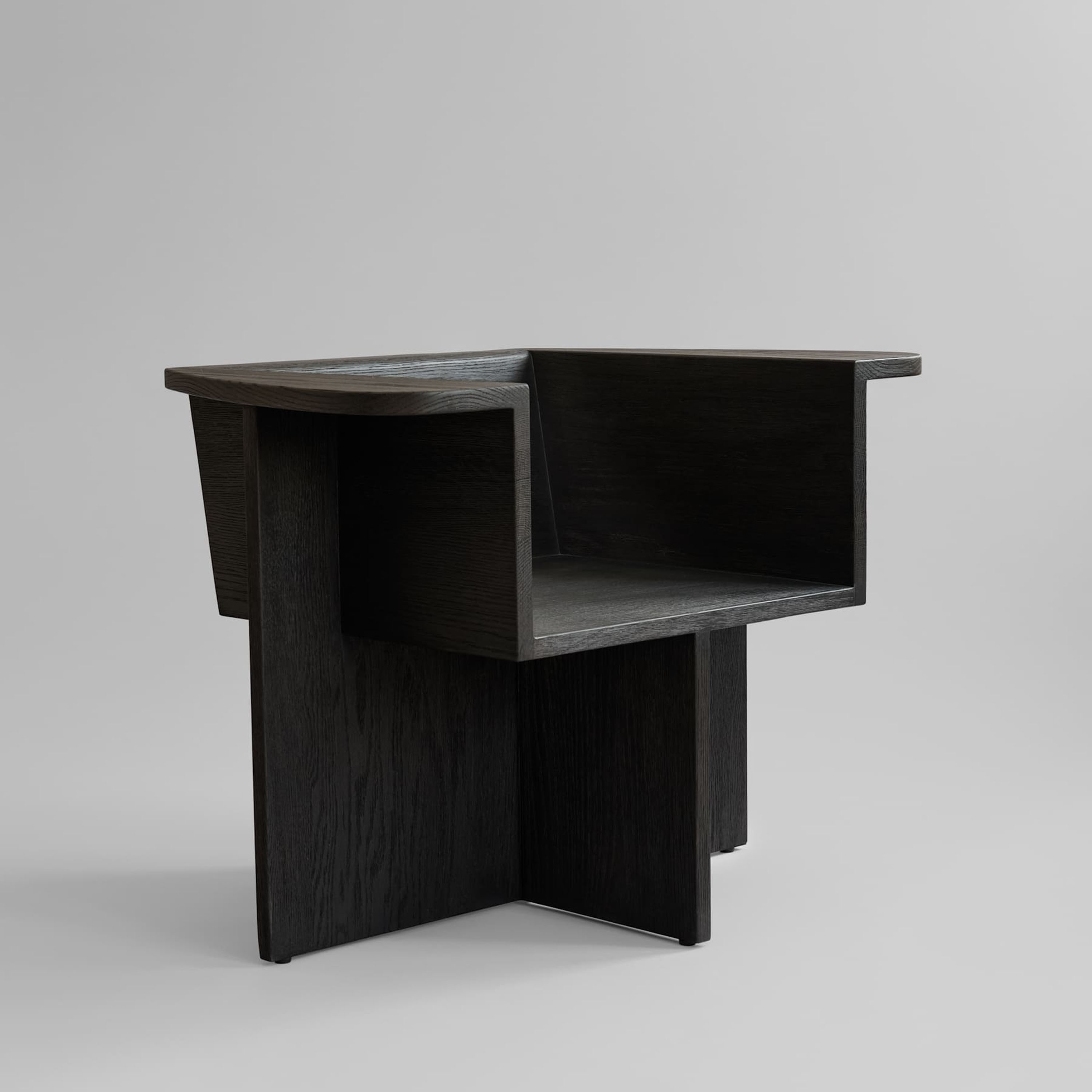 101 Copenhagen Brutus Loungestol Coffee Black Oak