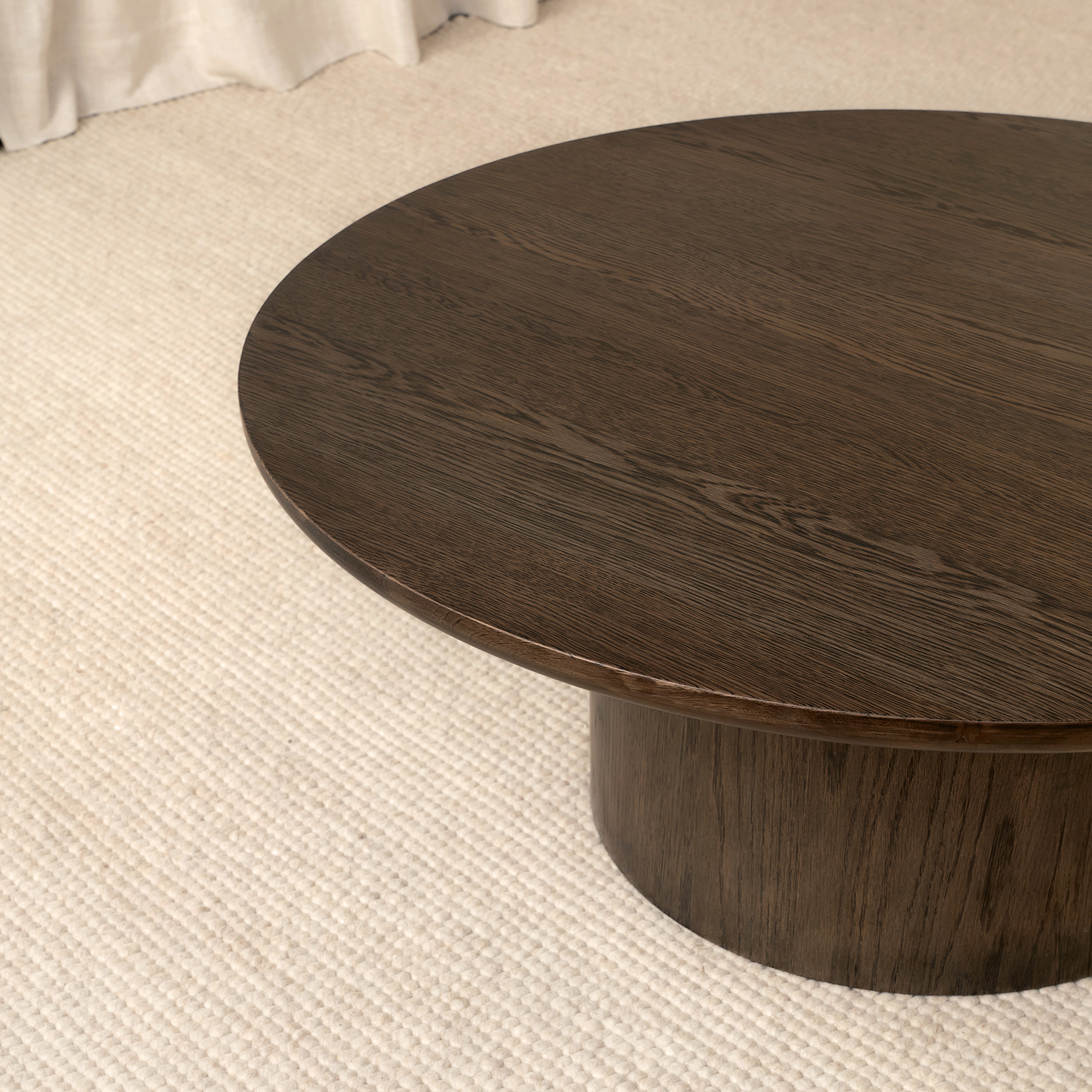 Sleepo Collection Gia Couchtisch Braun gebeizte Eiche 90 cm