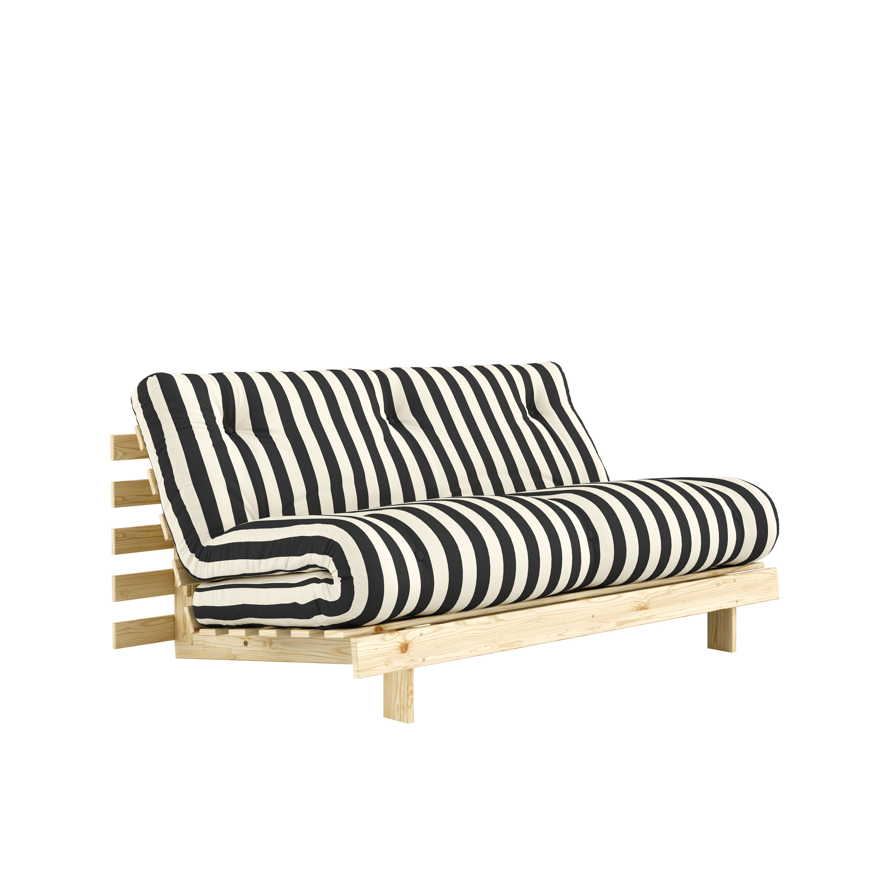 Roots Bäddsoffa Natur/Black White 160cm