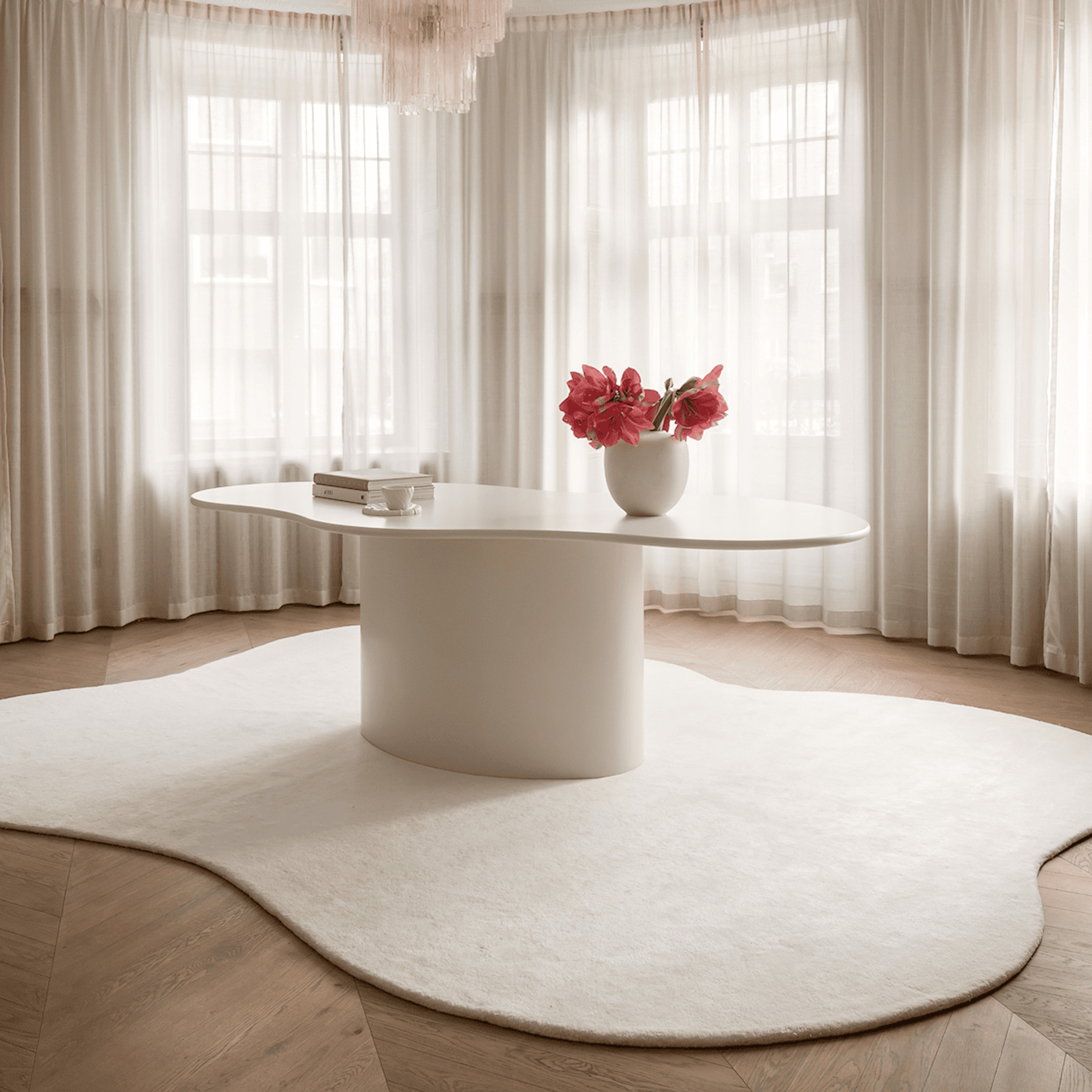 Sleepo Collection Sunday Matbord Creme 230cm