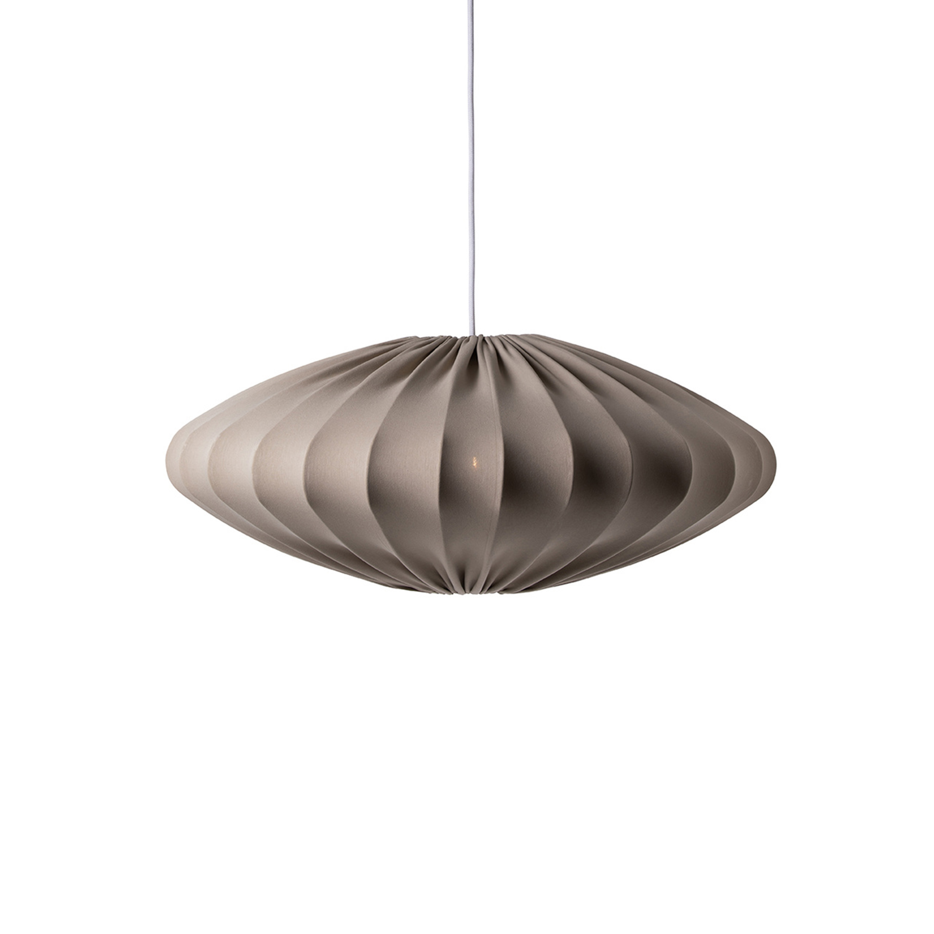 Watt & Veke - Ellipse Kattovalaisin Hiekka 65cm Beige - Bomull - Kattovalaisimet