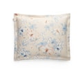Floral Print Örngott Satin White Sand 50x60