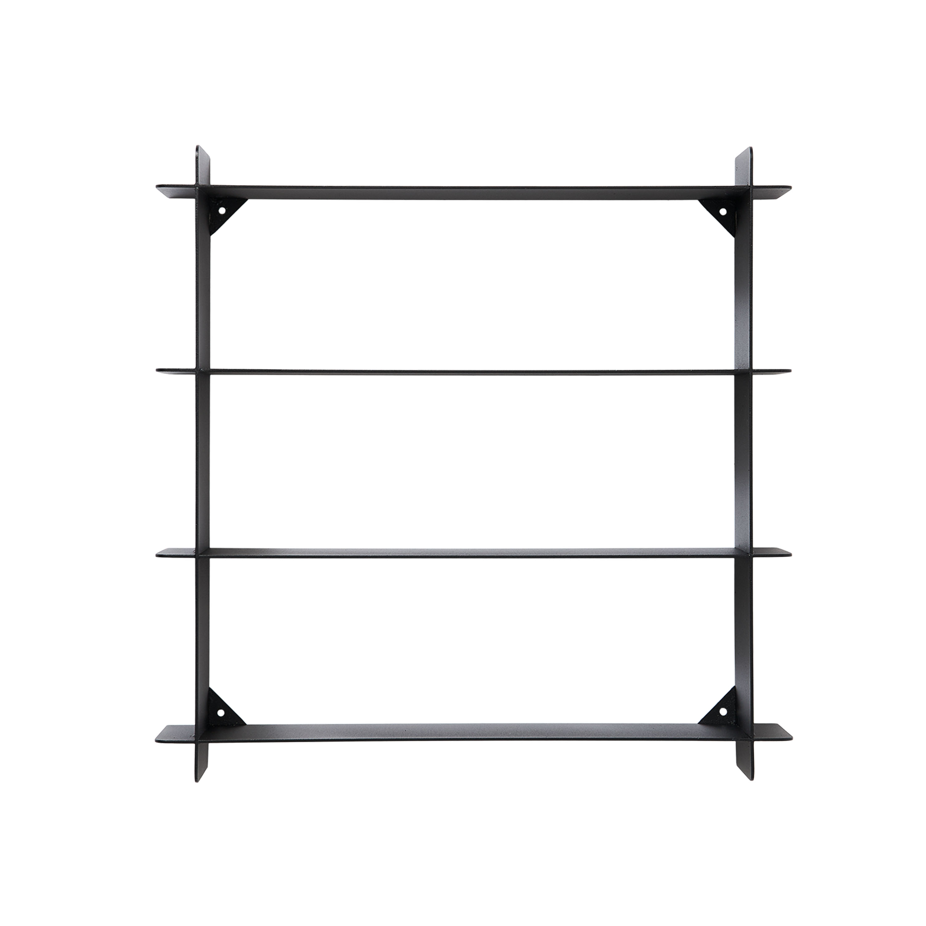 Andersen Furniture Division Wandregal Schwarzer Stahl 45x45