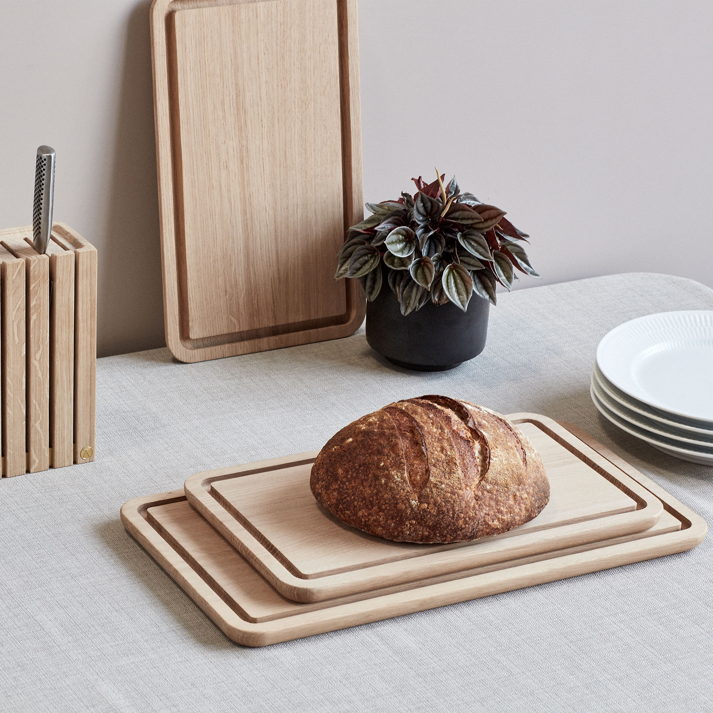 Andersen Furniture Knivstativ Eik 24x22