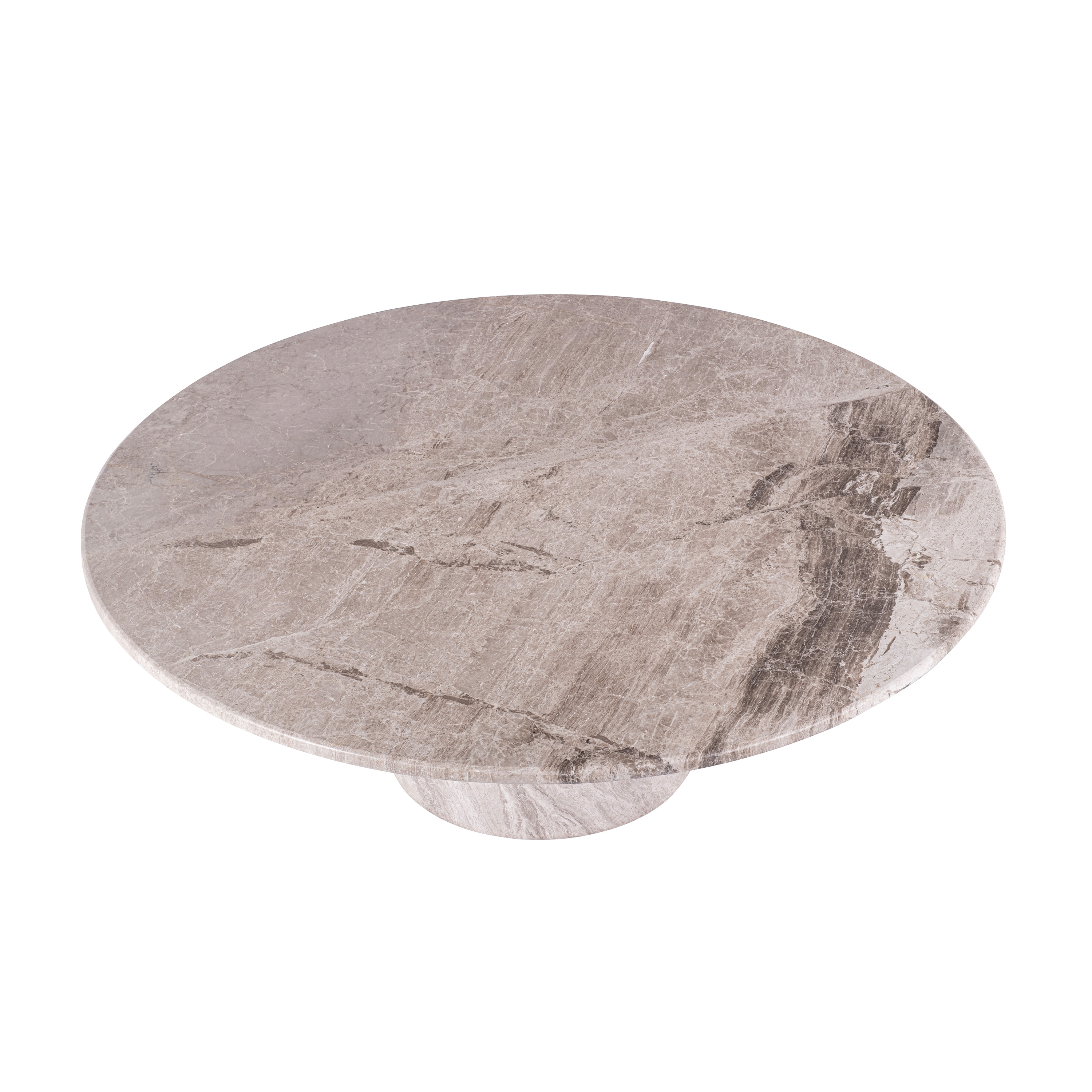 Sleepo Collection Nicola Soffbord Marmor Greige Ø95