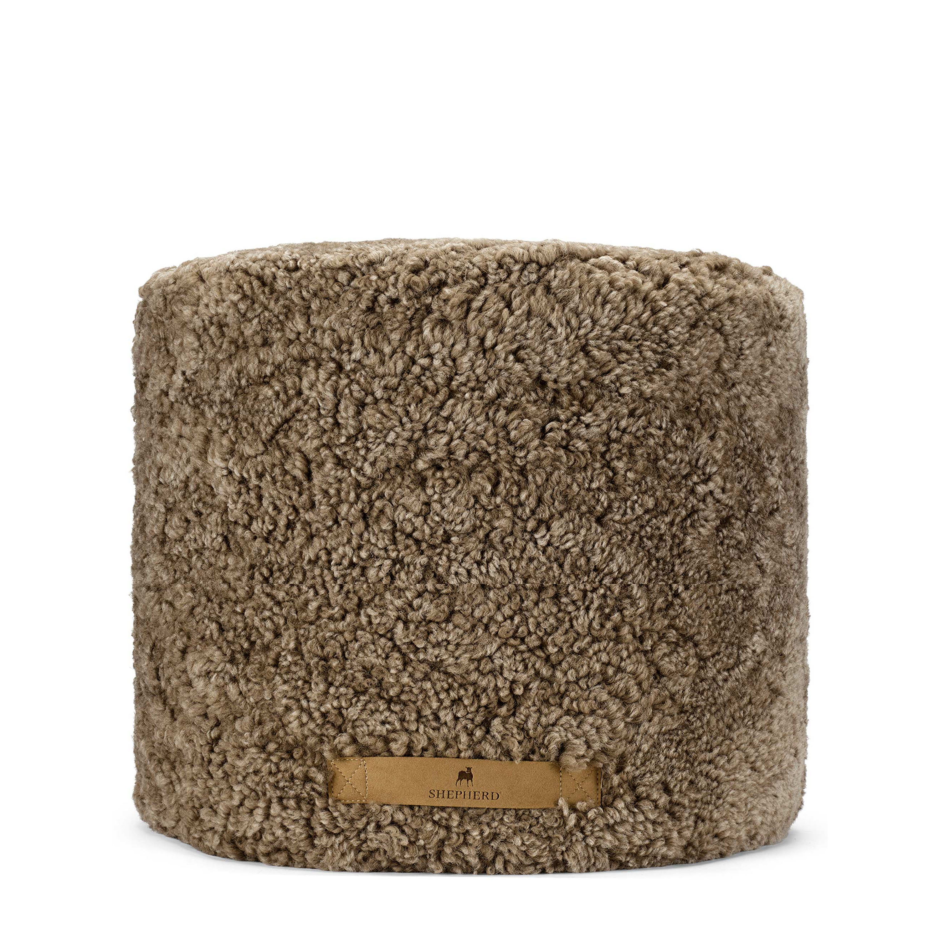 Frida Pouffe Sheepskin Desert Ø50