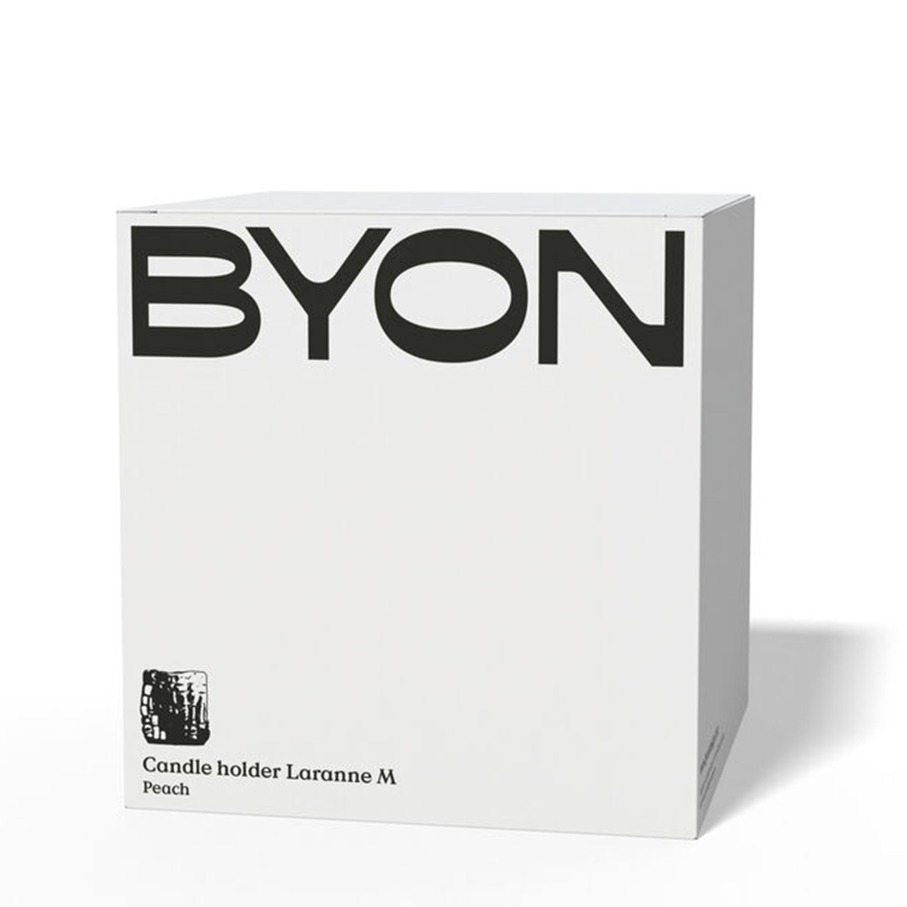 Byon Laranne Ljuslykta Peach 16cm