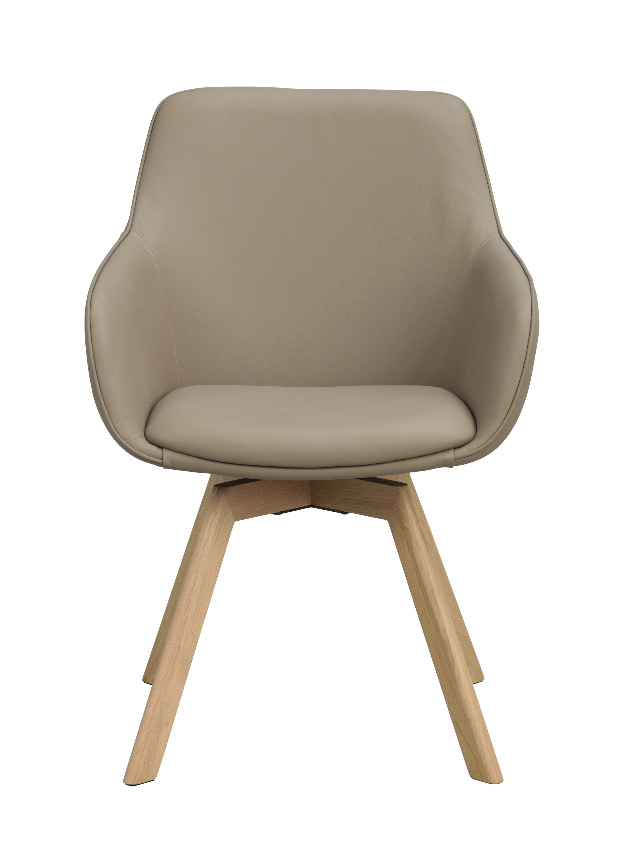 Rowico Home Alison Karmstol Beige Läder/Ek