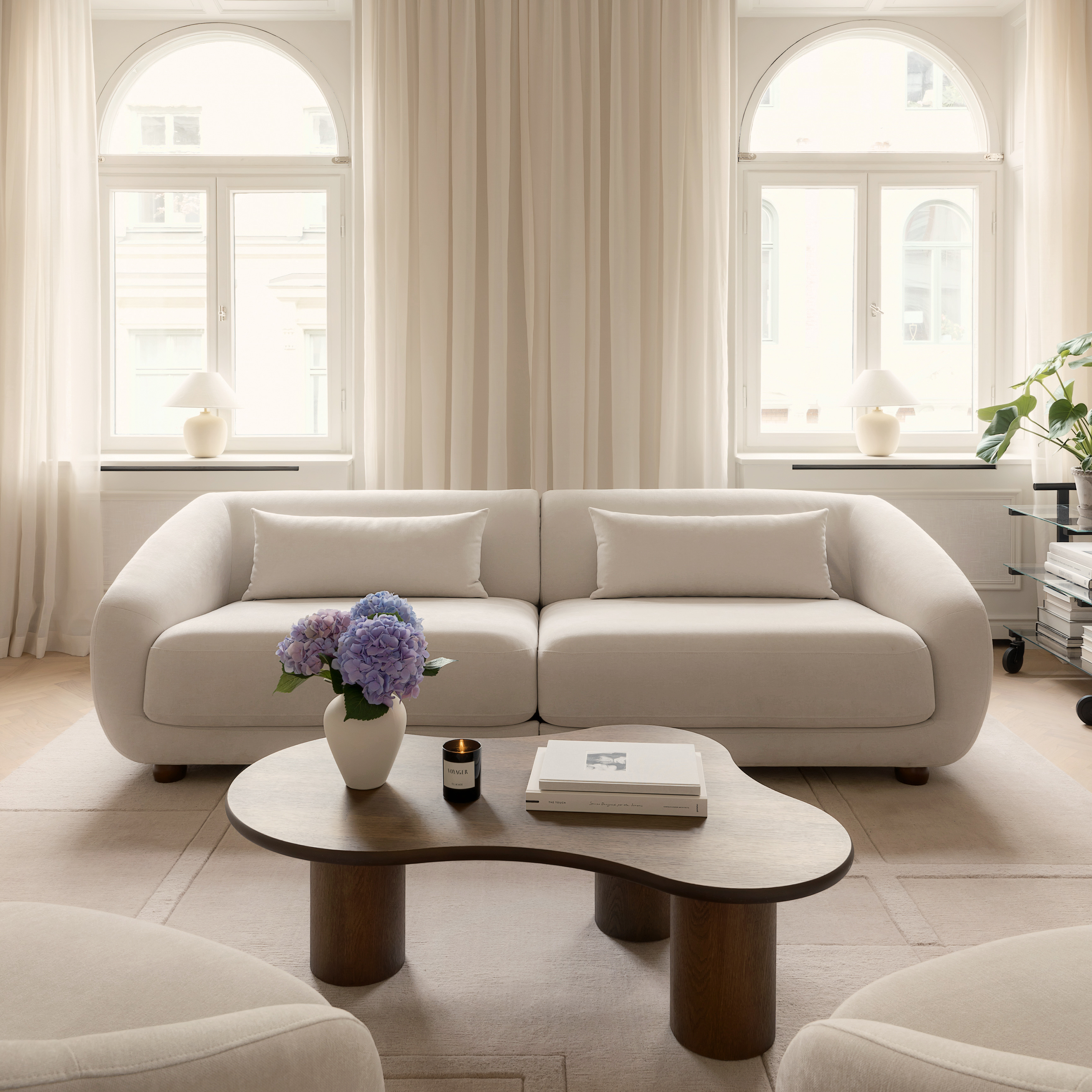 Sleepo Collection Alba 3-sits Soffa Beige 258cm