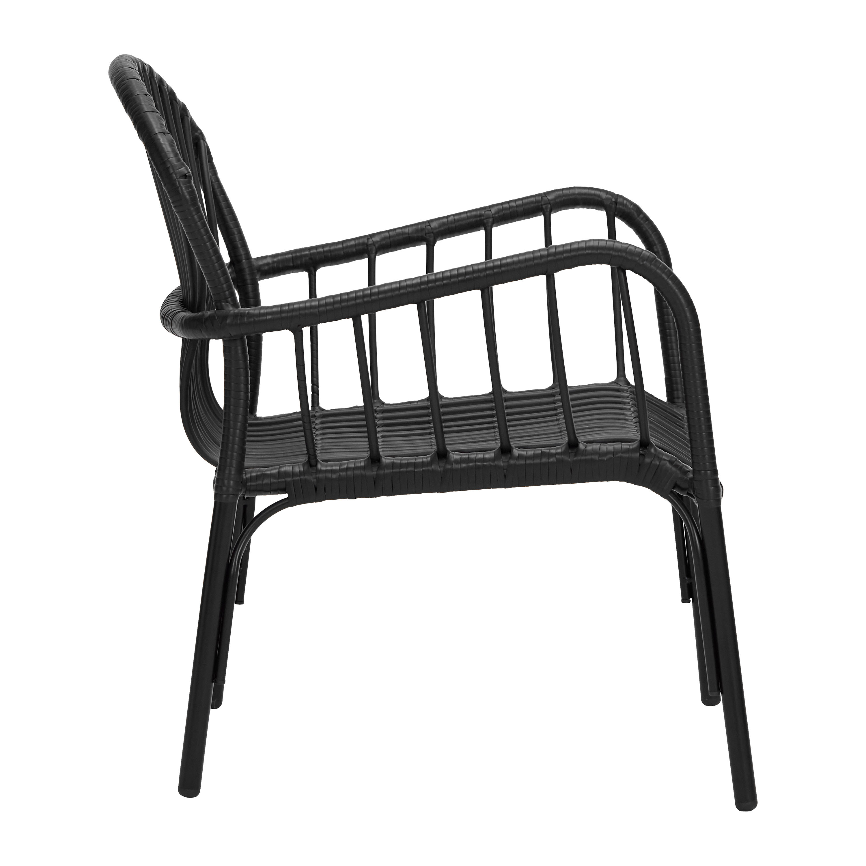 House Doctor Brea Lounge-tuoli Musta