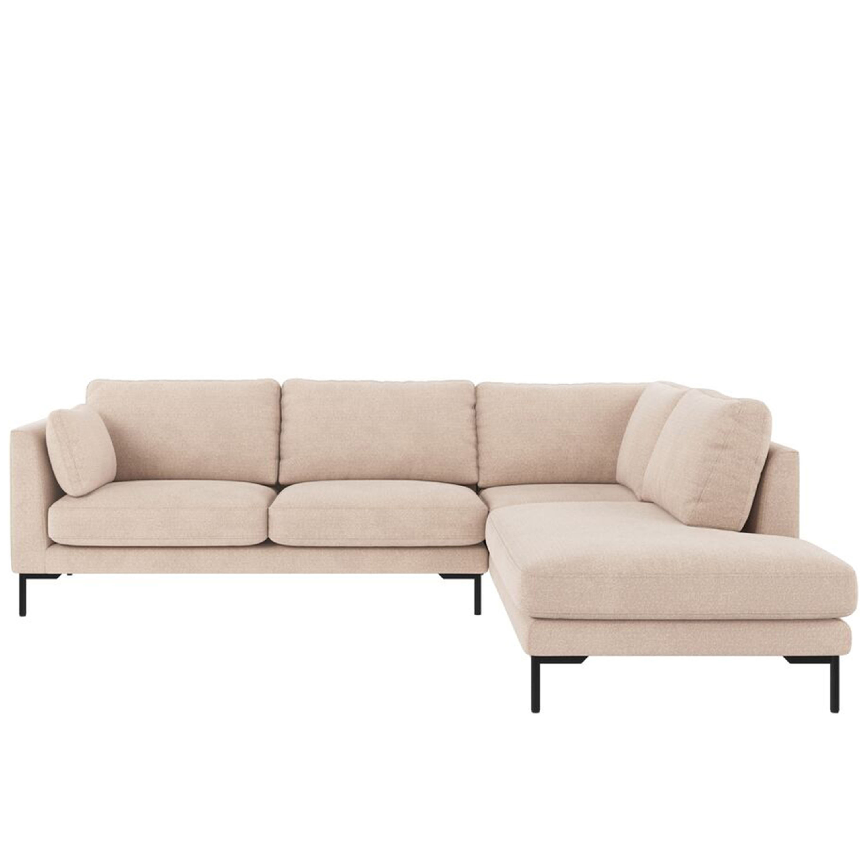 Corwin 2,5+2,5-sits Hörnsoffa Höger Beige