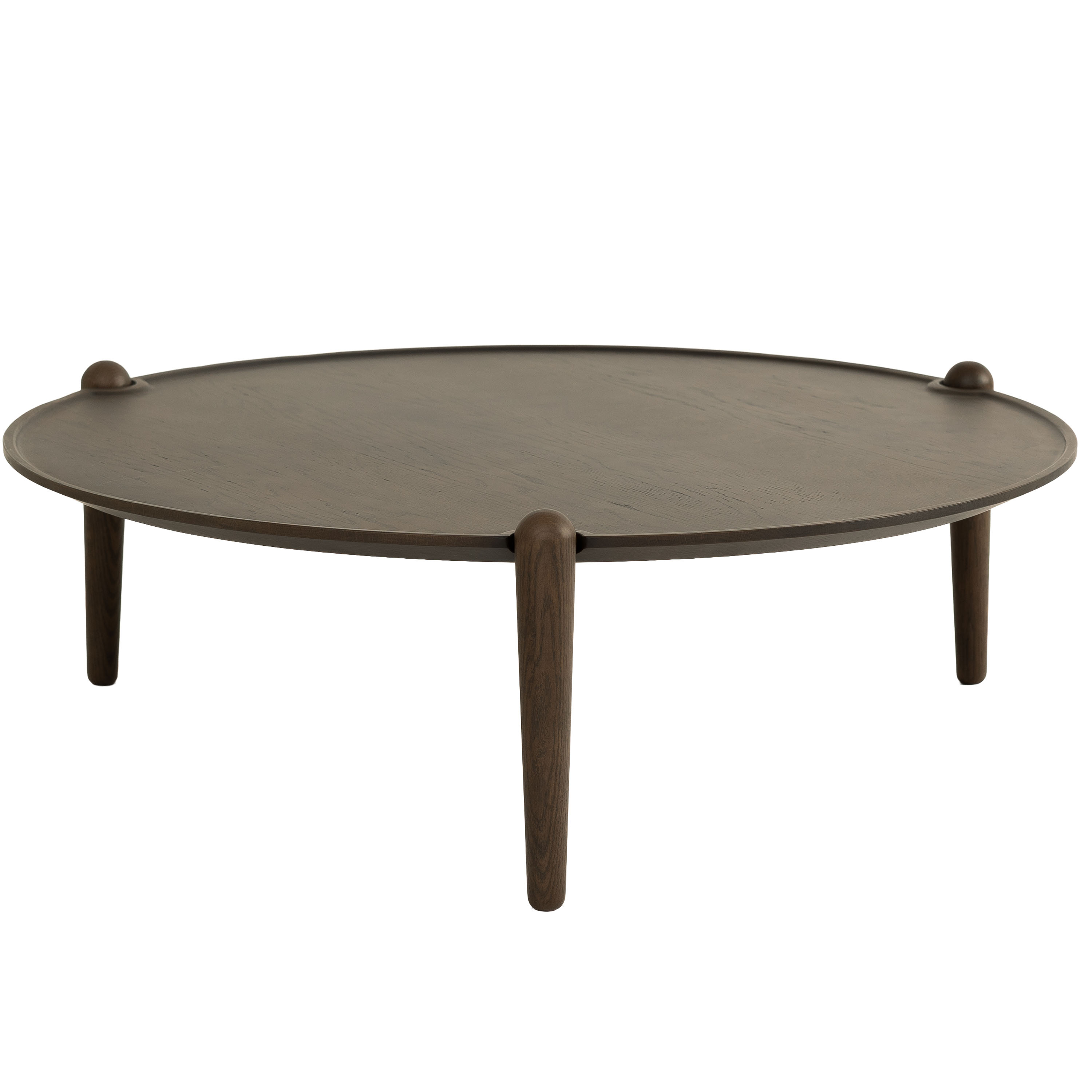Design House Stockholm Aria Soffbord Low Dark Oak Ø90