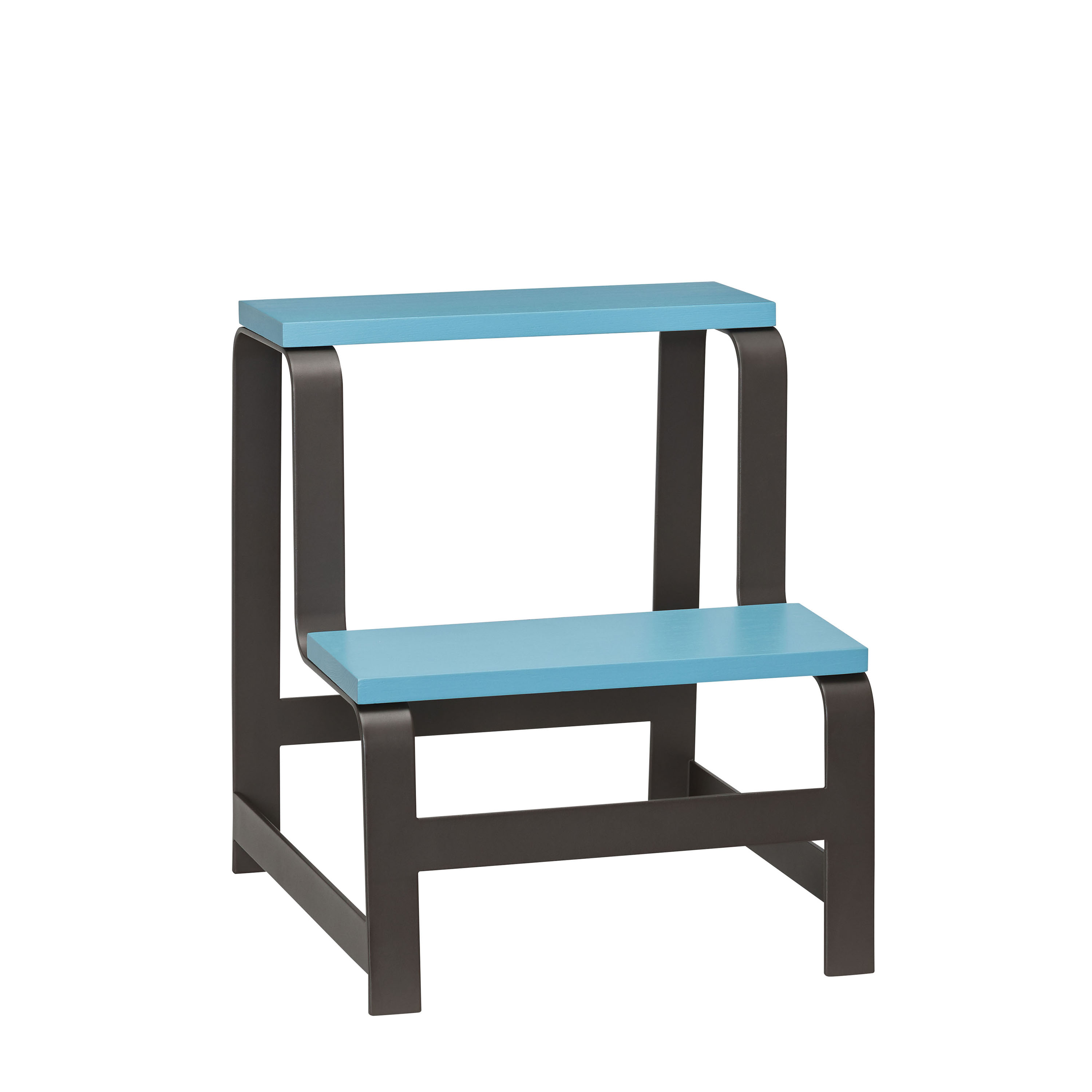Step Hocker Blue Brown
