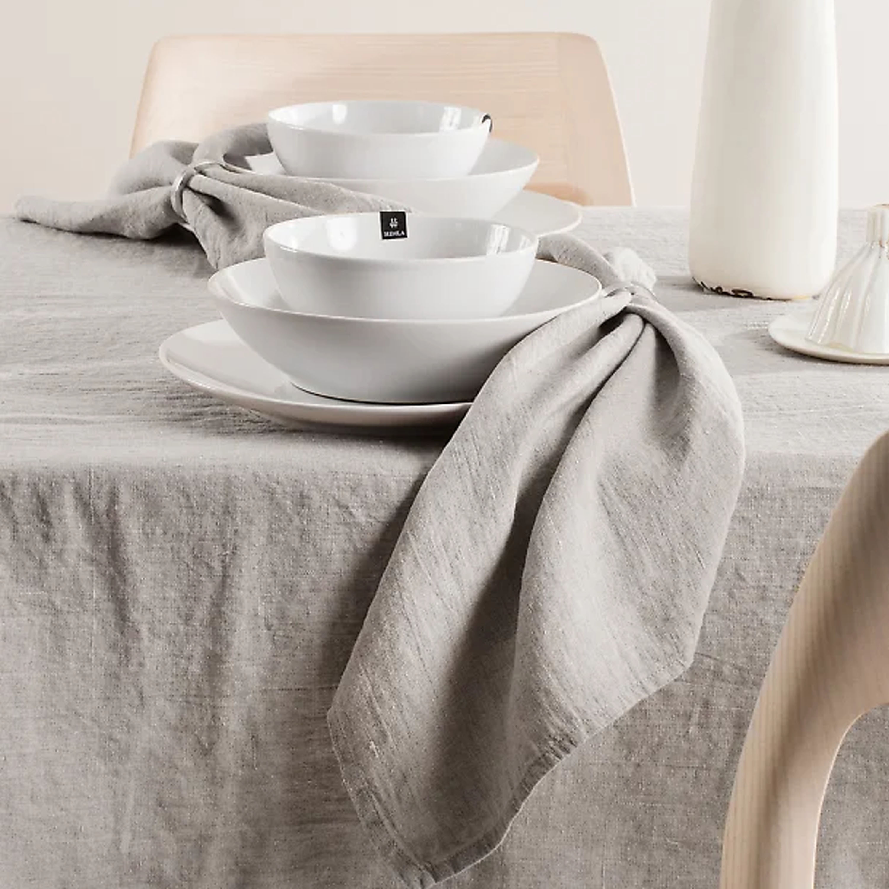 Himla Sunshine Linne Servett Ash 4-pack