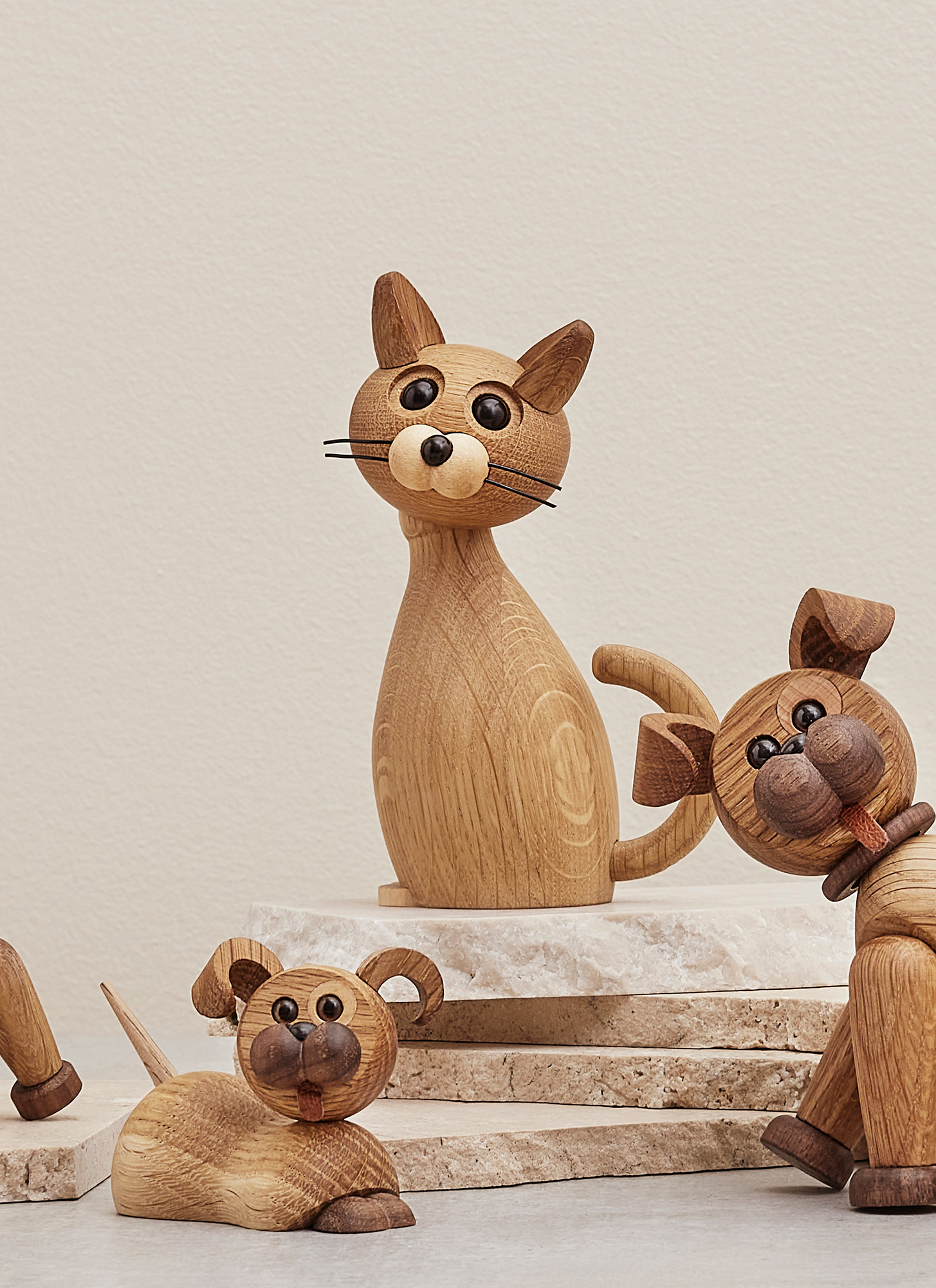 Spring Copenhagen Lucky The Cat Dekorasjon Eik 15.9cm