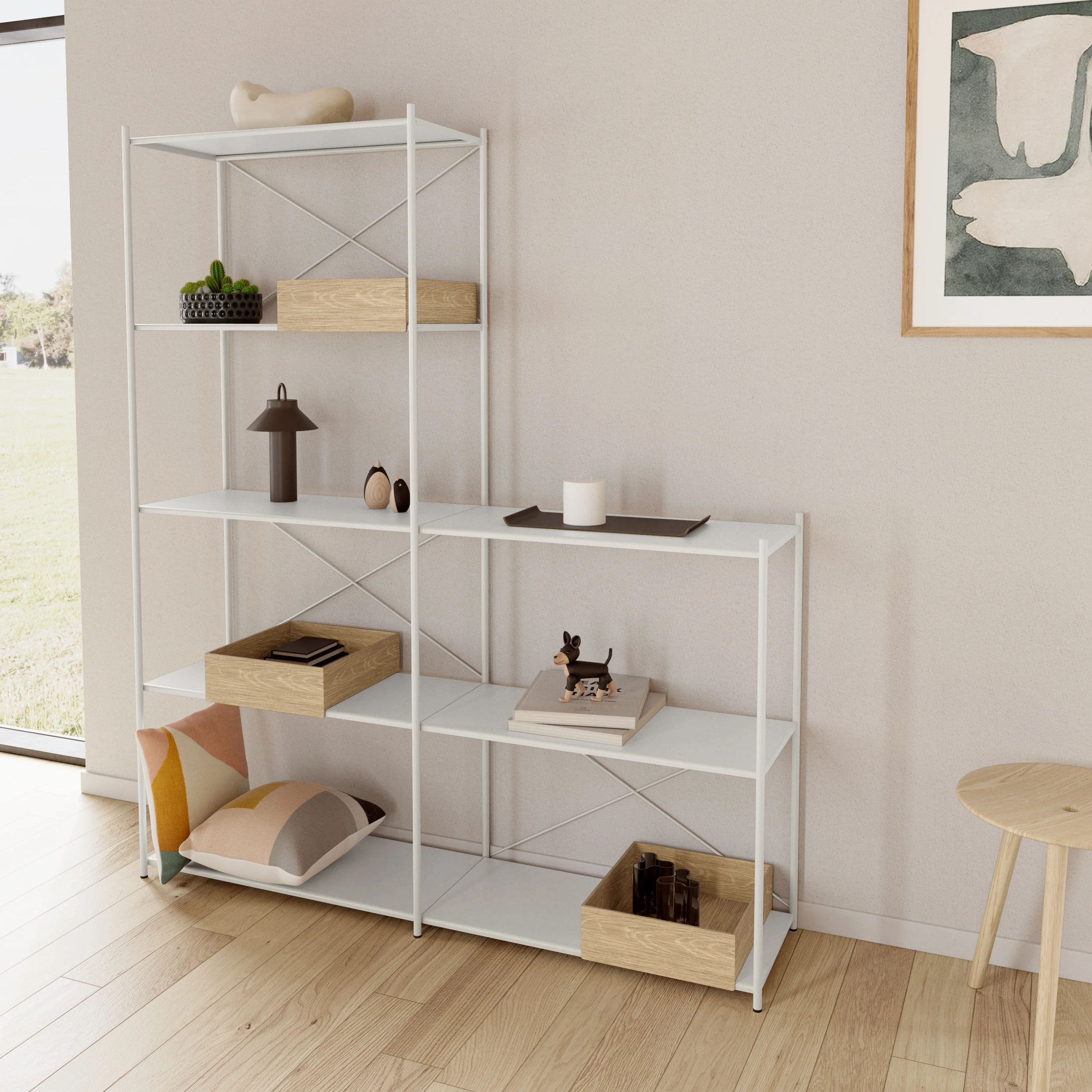 Novoform Arturo 5-Tier Hylla Light Grey 75x175