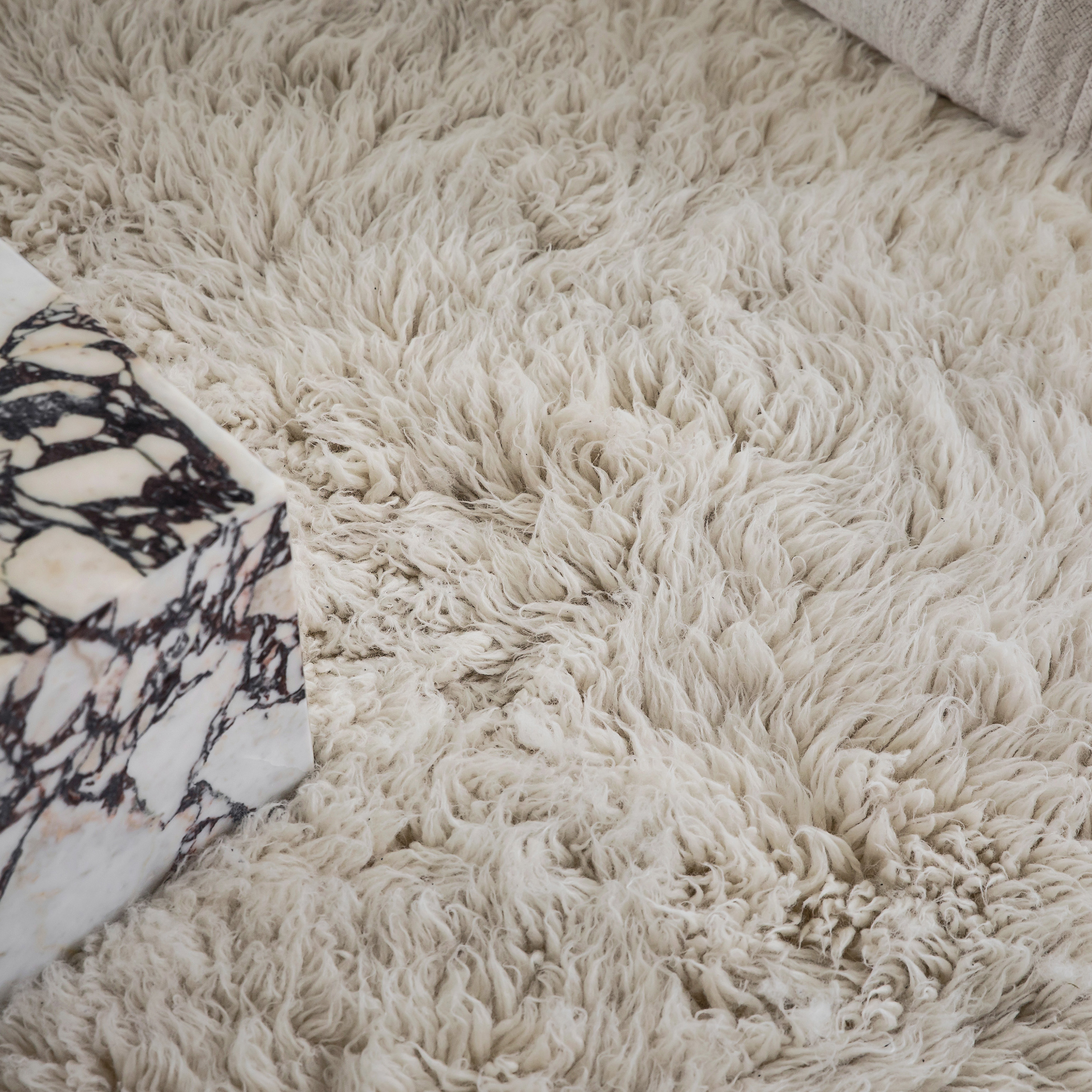 Sleepo Collection Fluffy Flokati Matta White 70x140