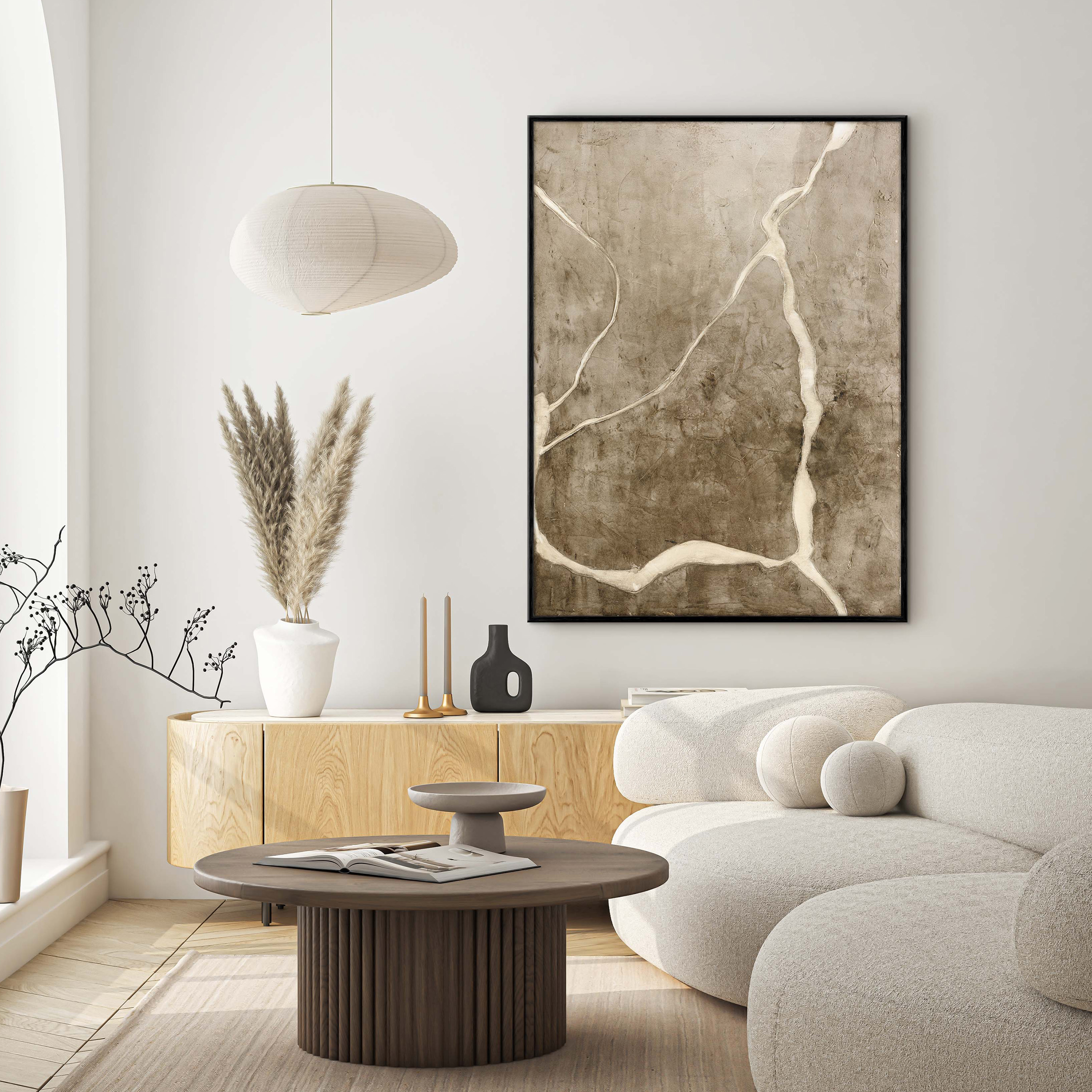 Malerifabrikken Vibranium Black Frame Gemälde 90x120