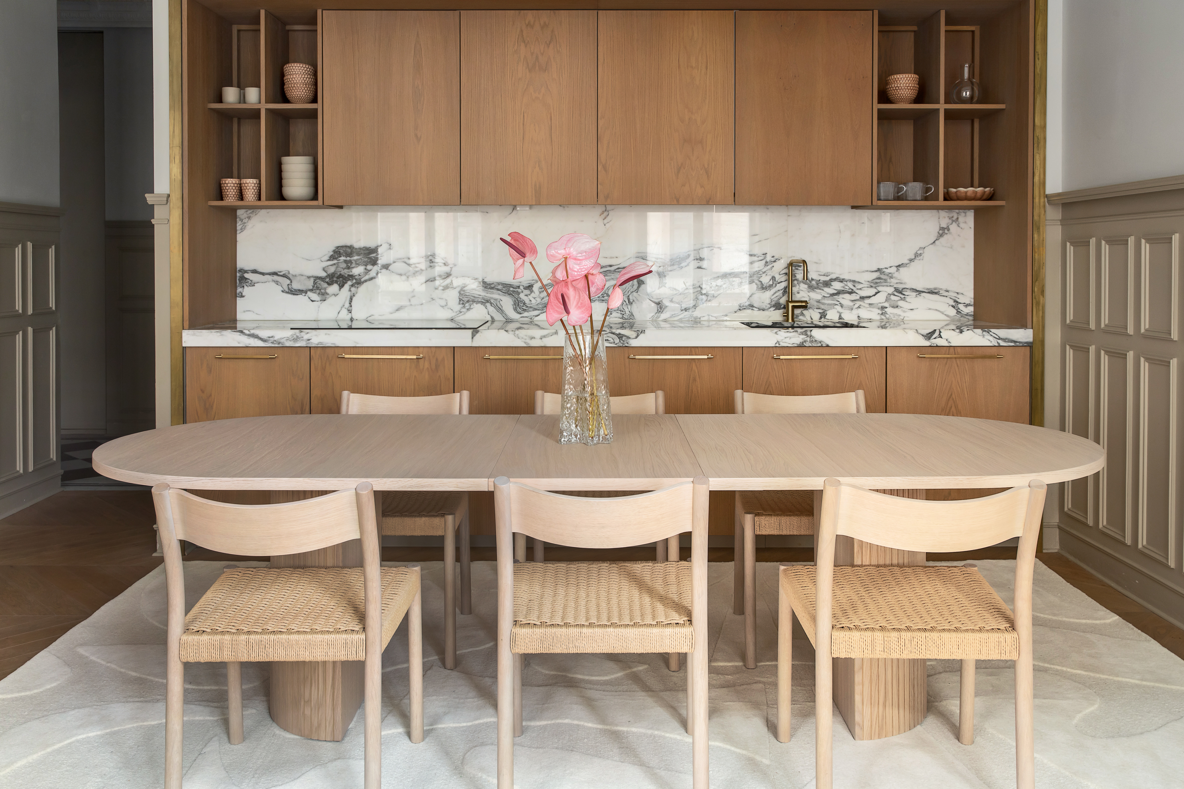 Sleepo Collection Bauer Matbord Vitoljad Ek 220+50+50