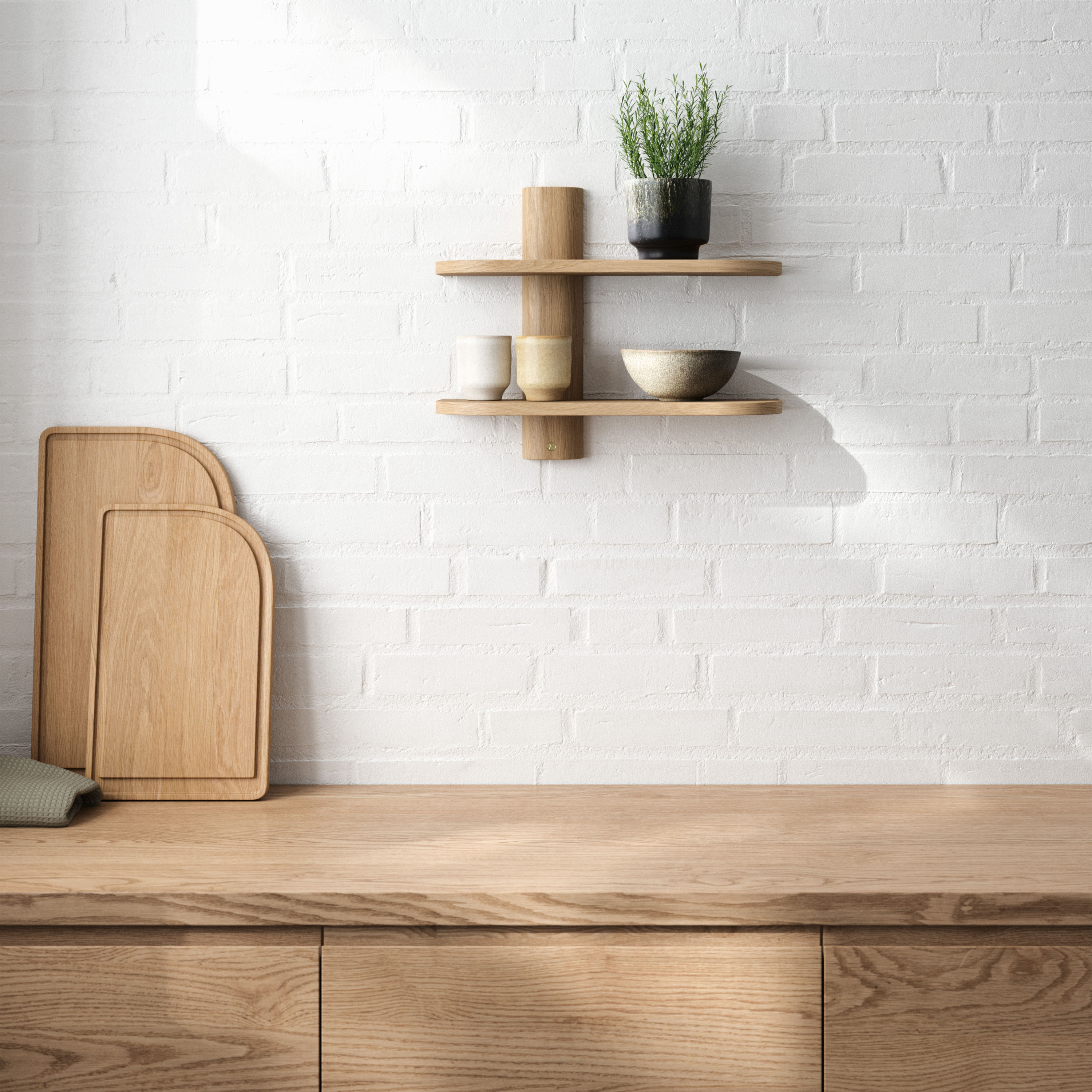 Andersen Furniture Curve Skjærebrett Eik Medium