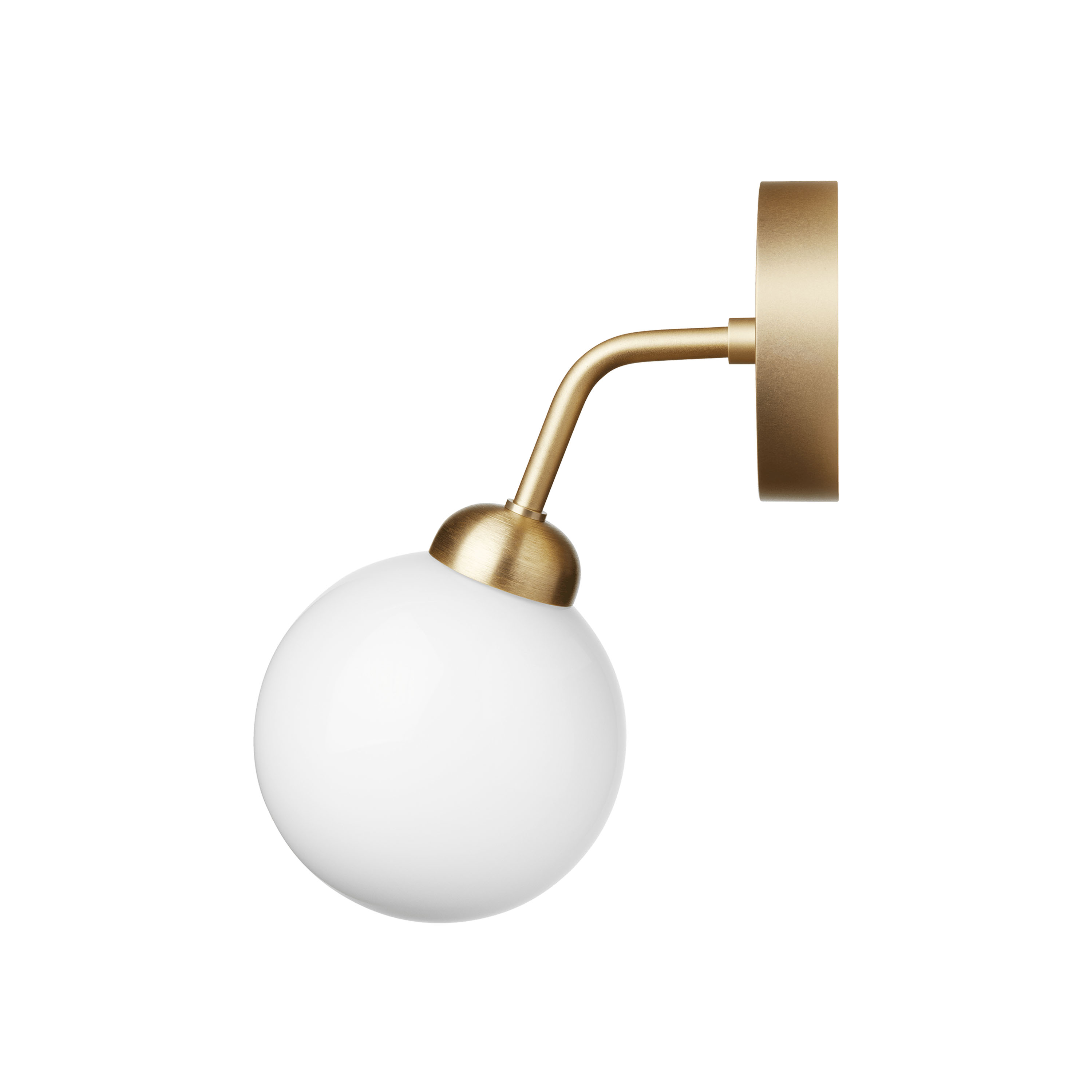 Nuura Apiales Vägglampa Brushed Brass/Opal